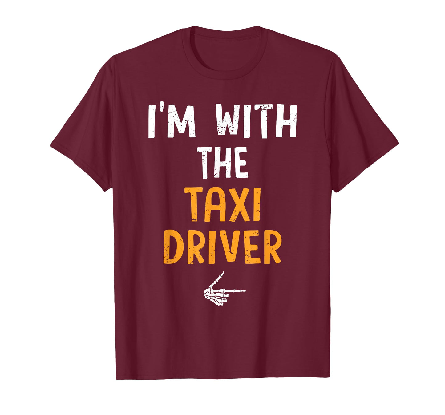 I'm with The Taxi Driver Costume Halloween Matching Couple T-Shirt