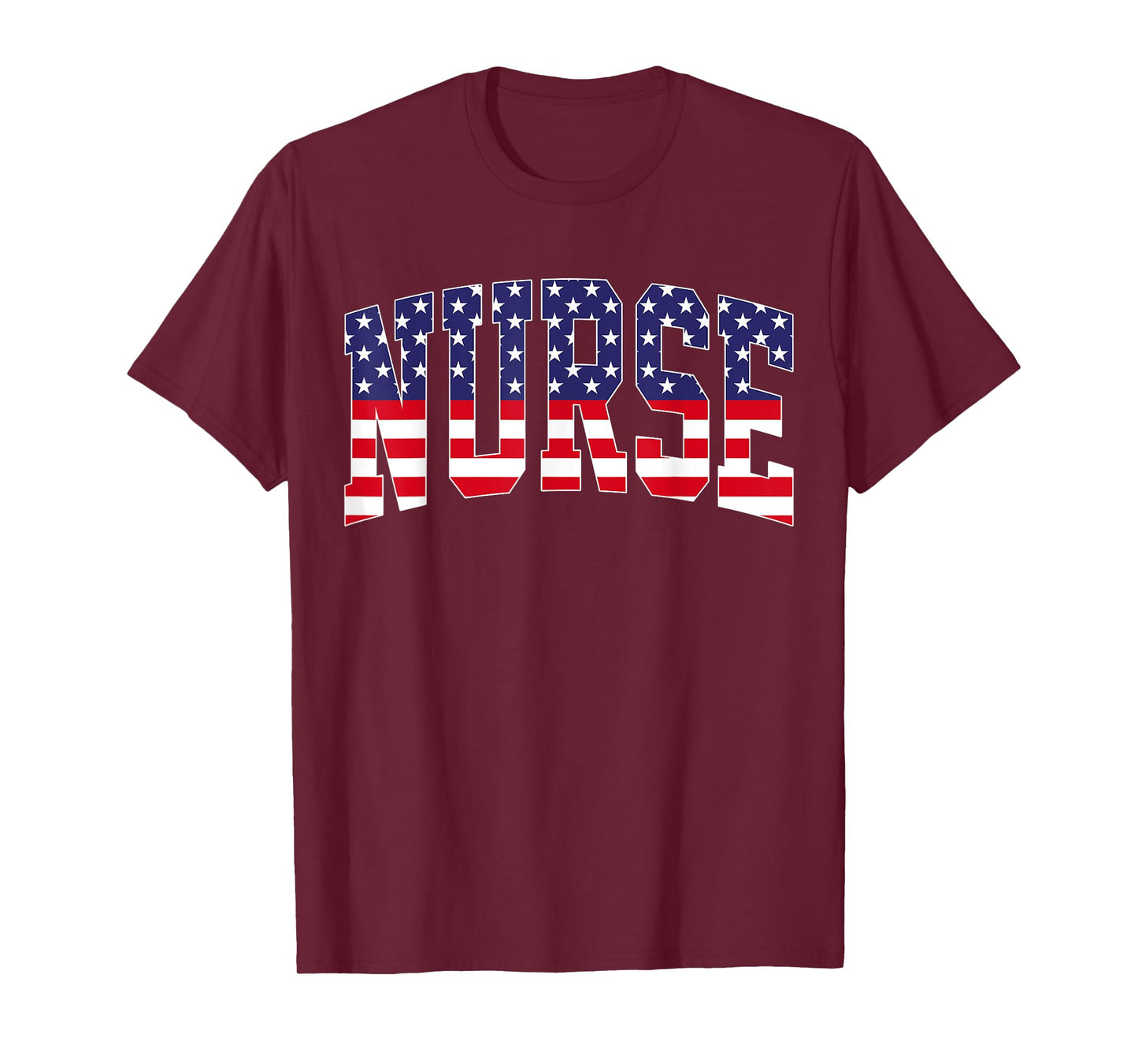 Vintage Nurse US Flag 4th Of July Nursing Patriotic RN T-Shirt for Women Men