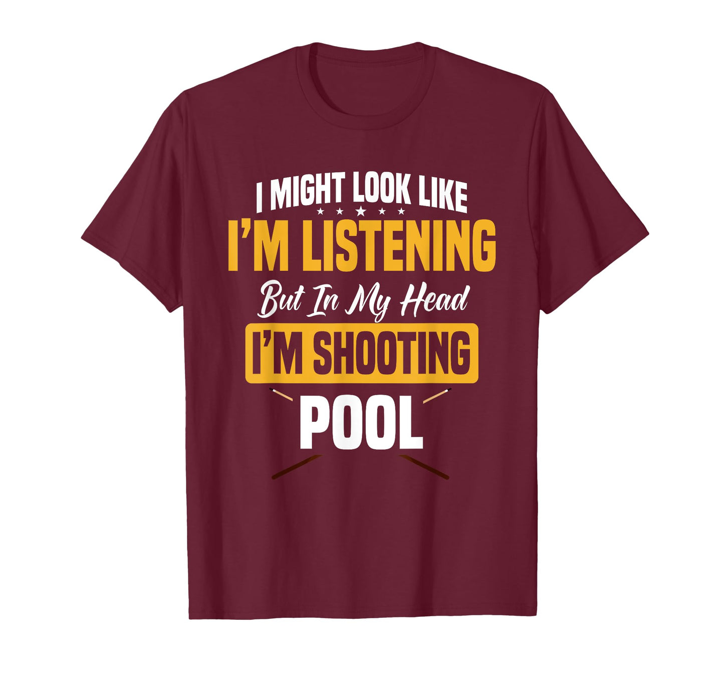 Billiards Player Pool Table Snooker Pyramid Billiard Stick T-Shirt