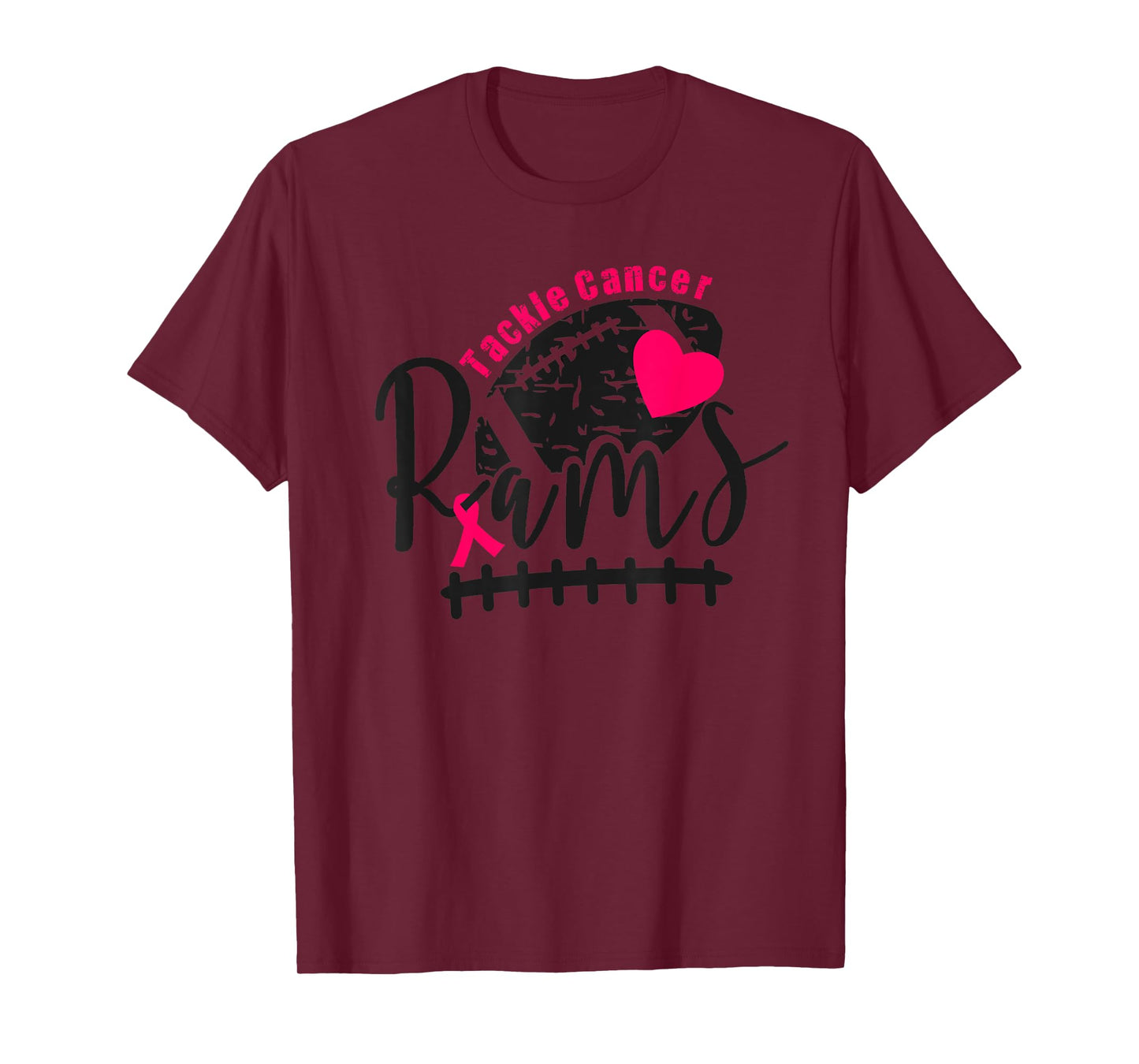 RAM'S PINK OUT TACKLE CANCER T-Shirt