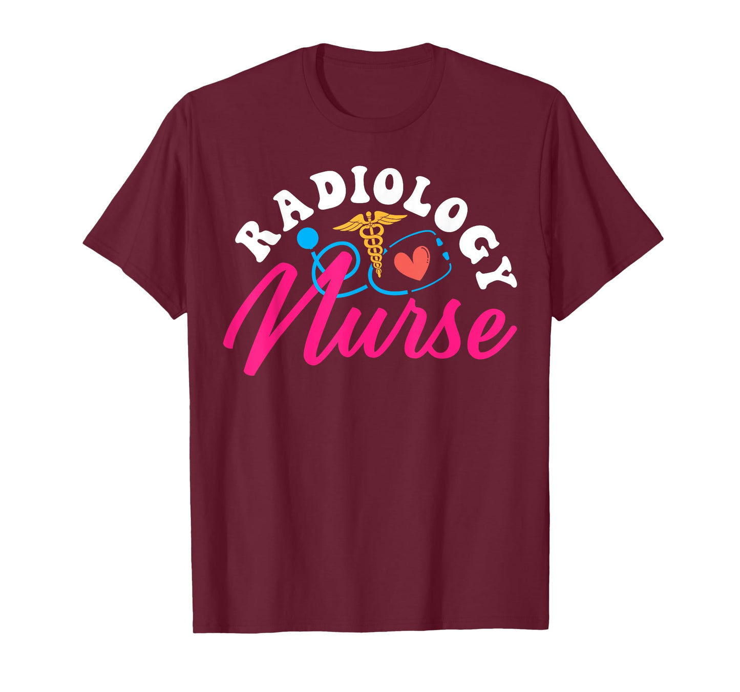 Radiology Nurse Heart Stethoscope T-Shirt