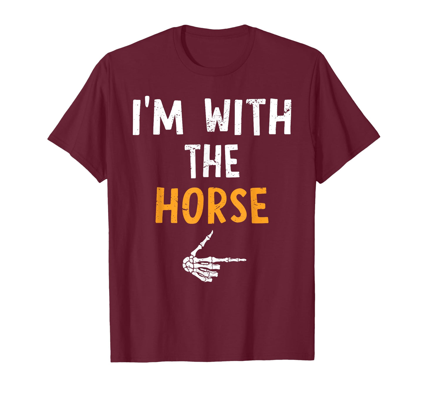 I'm with The Horse Costume Halloween Matching Couple T-Shirt
