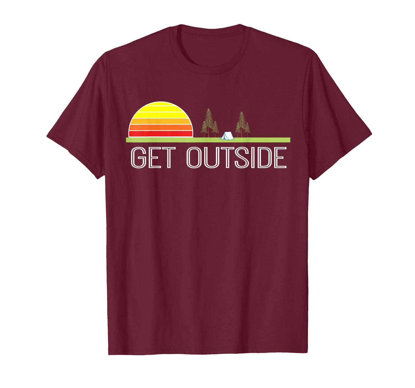 Get Outside Shirt, Camping & Outdoors Lovers T-shirt T-Shirt