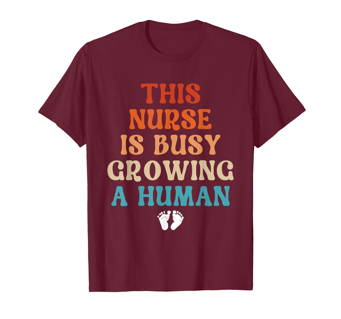 Pregnancy Nurse Announcement Idea Cute Pregnant Nurse T-Shirt