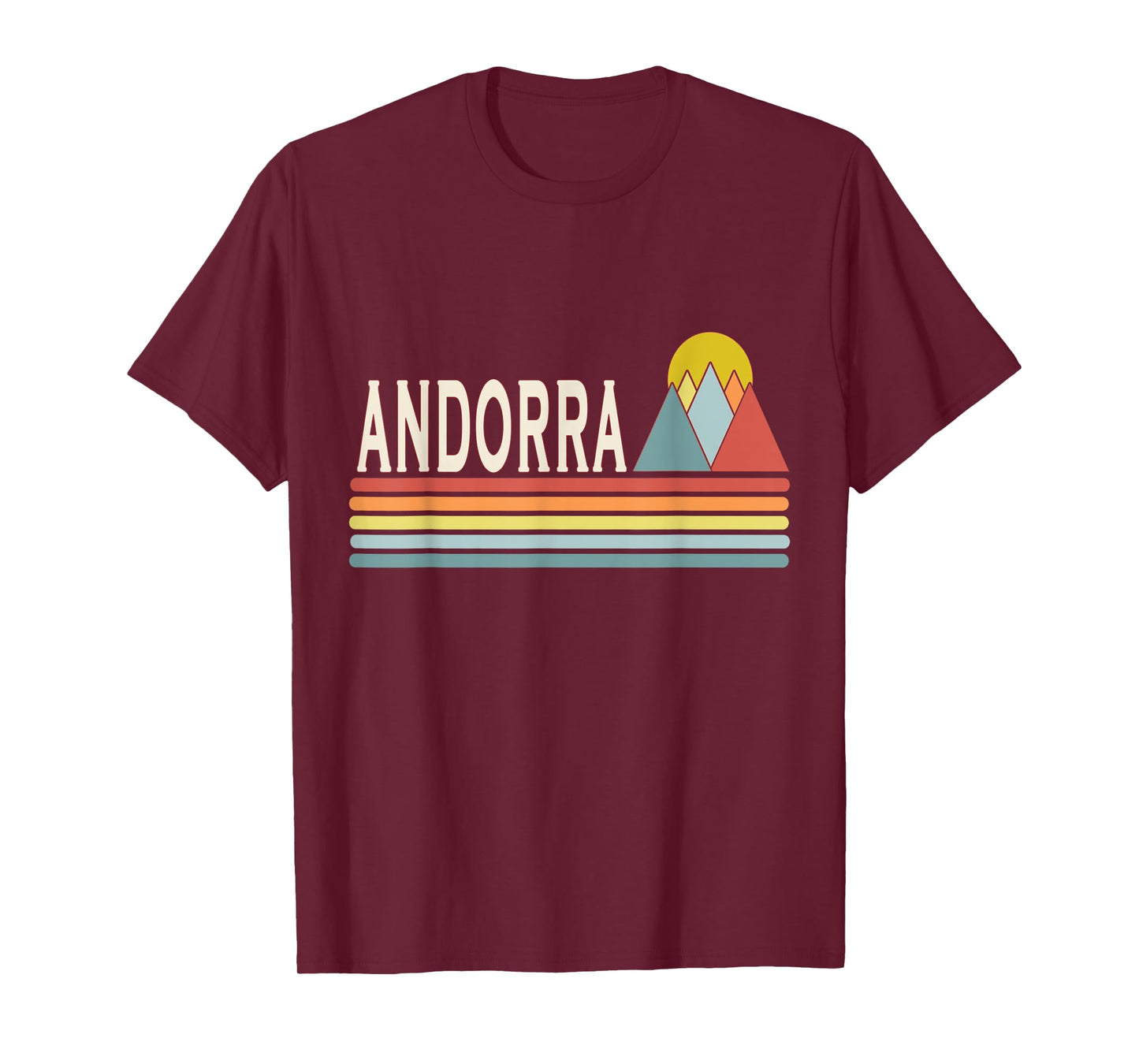 Retro style Andorra outdoors T-Shirt
