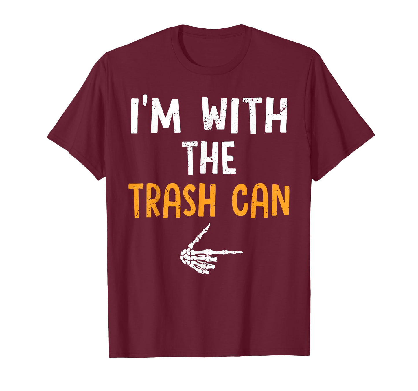 I'm with The Trash Can Costume Halloween Matching Couple T-Shirt