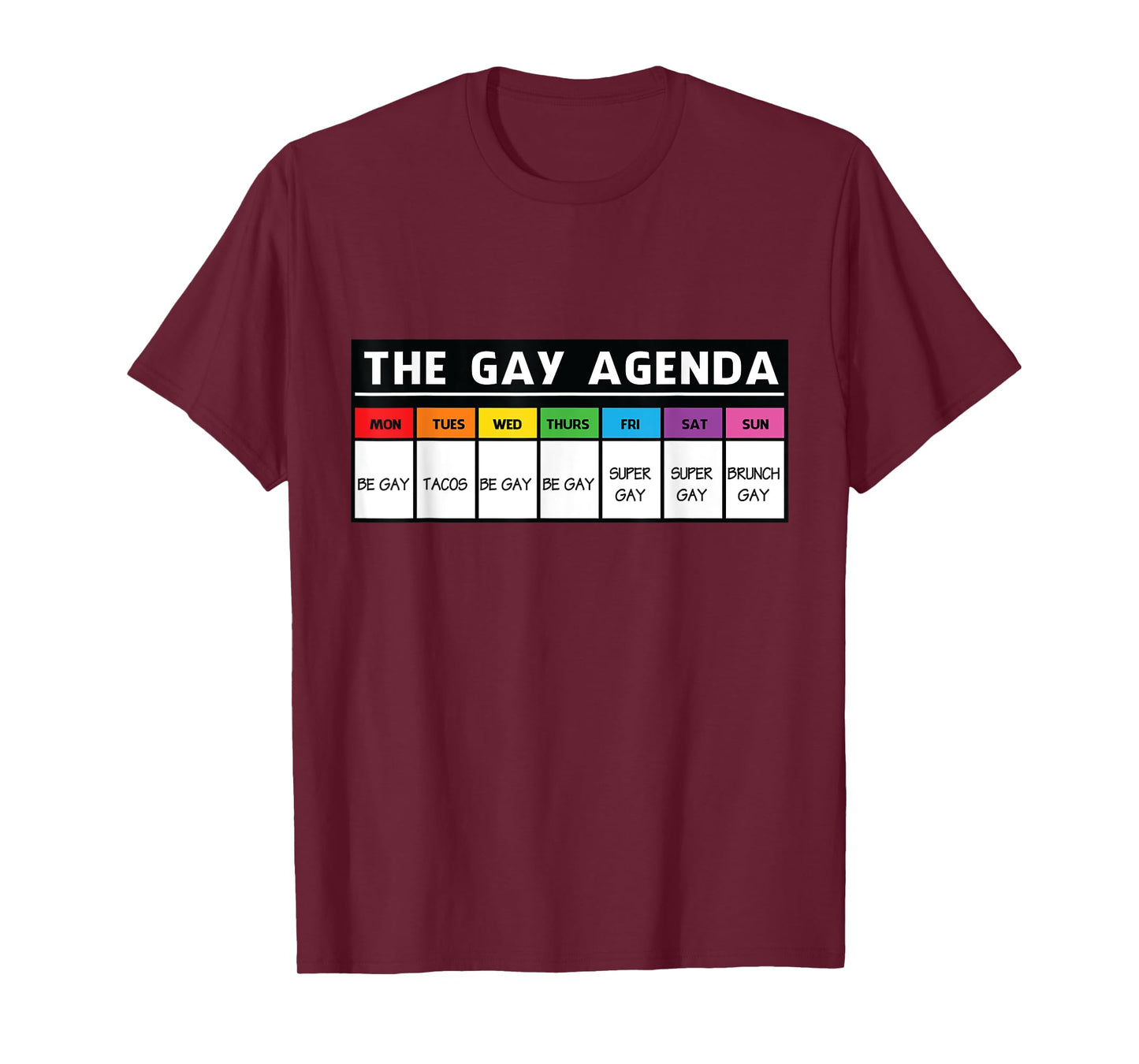 Pride Month Ally Agenda LGBT Funny T-Shirt