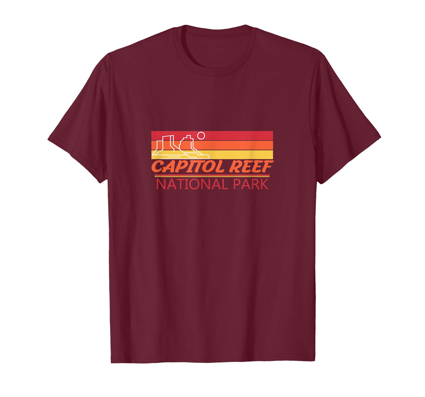Cool Retro Capital Reef National Park T-Shirt