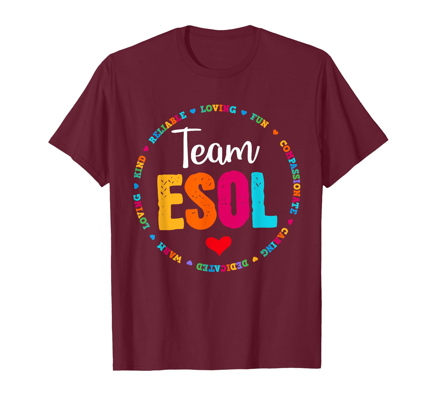 Back to school Teachers Crew Students - Team ESOL Teacher T-Shirt
