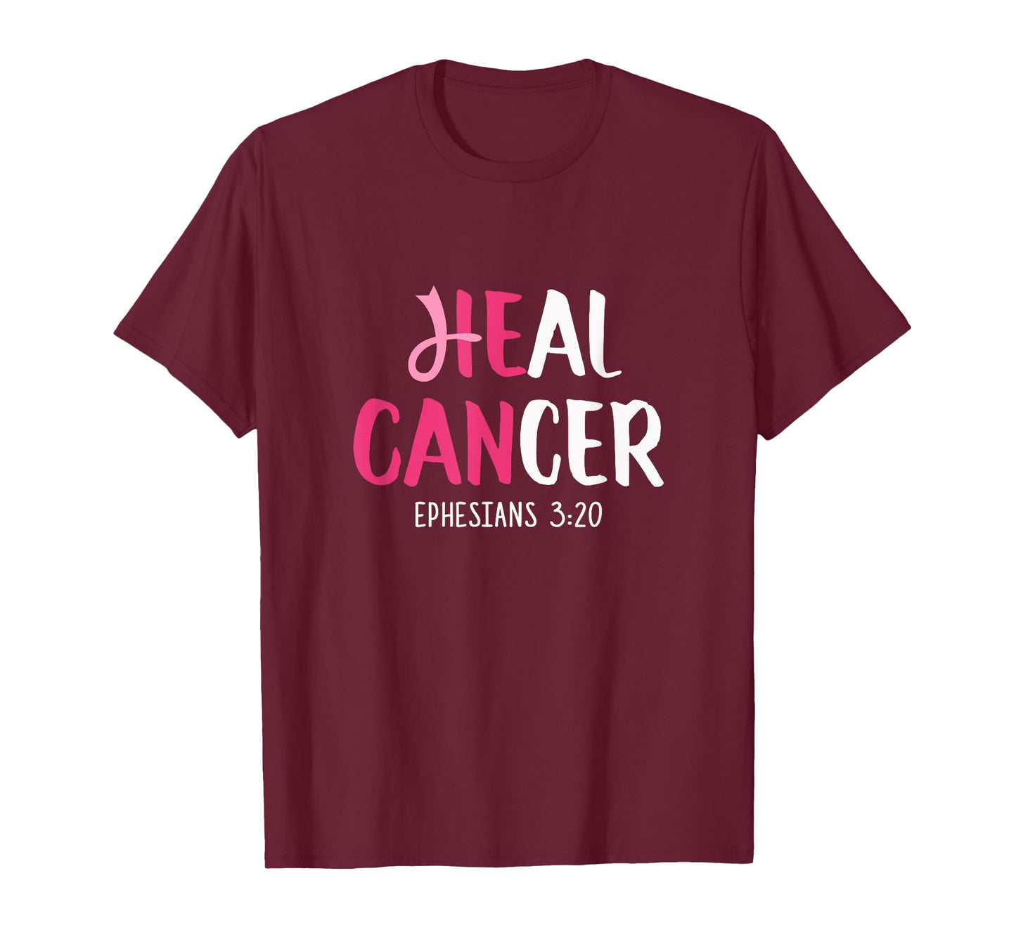 He Can Heal Cancer Breast Cancer Awareness Christian T-Shirt