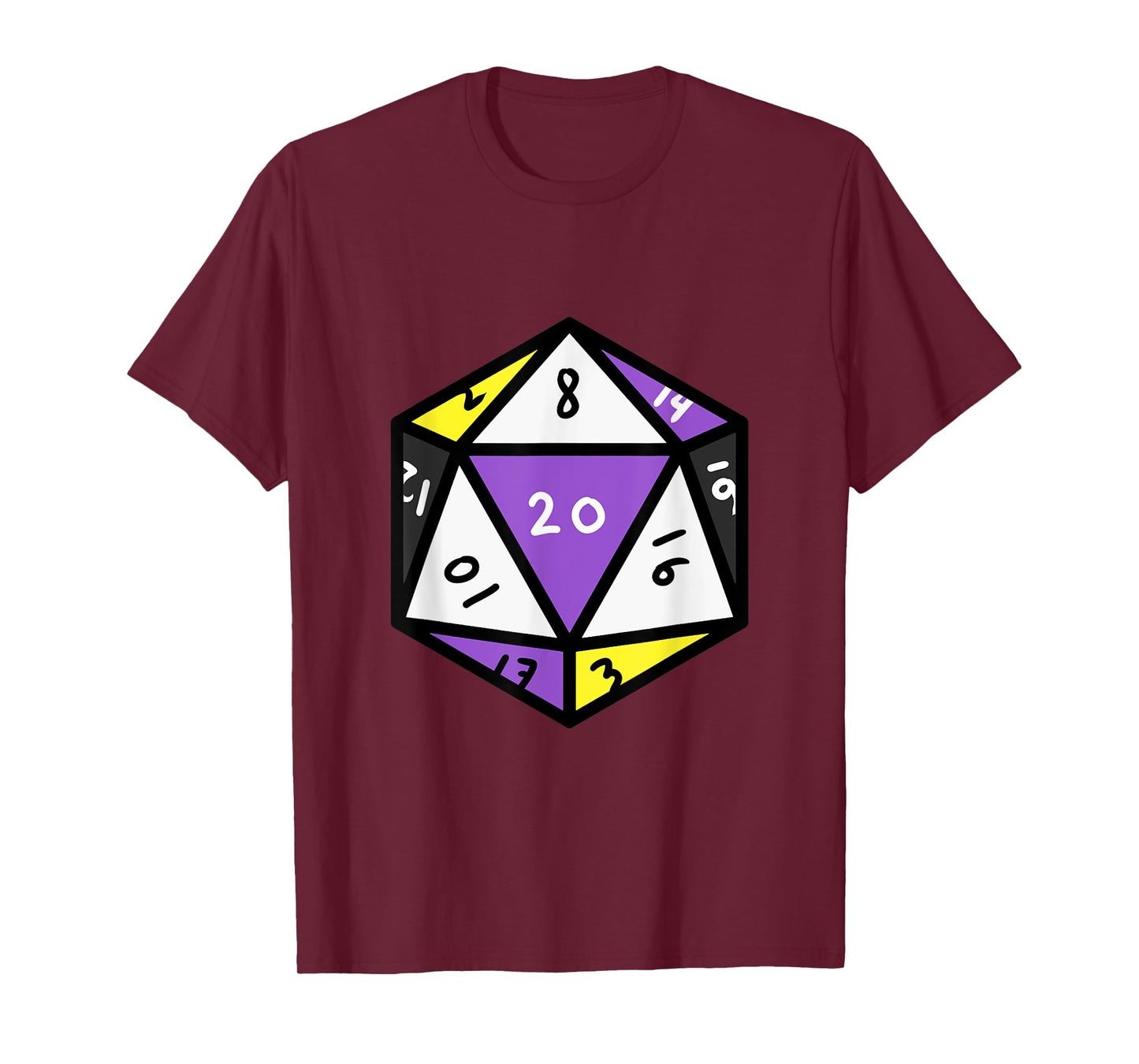 Nonbinary Pride Dice Nonbinary T-Shirt