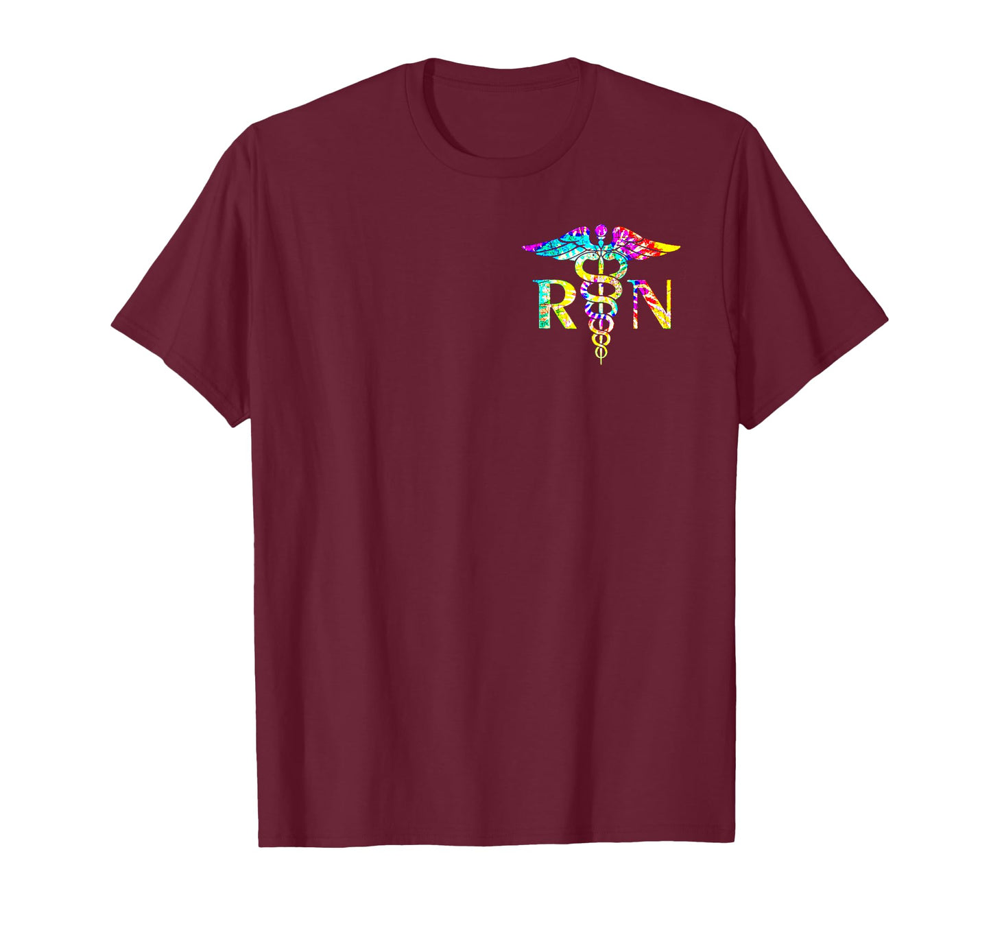 Lovely RN Registered Nurse Tie Dye Nursing Nurse Logo T-Shirt