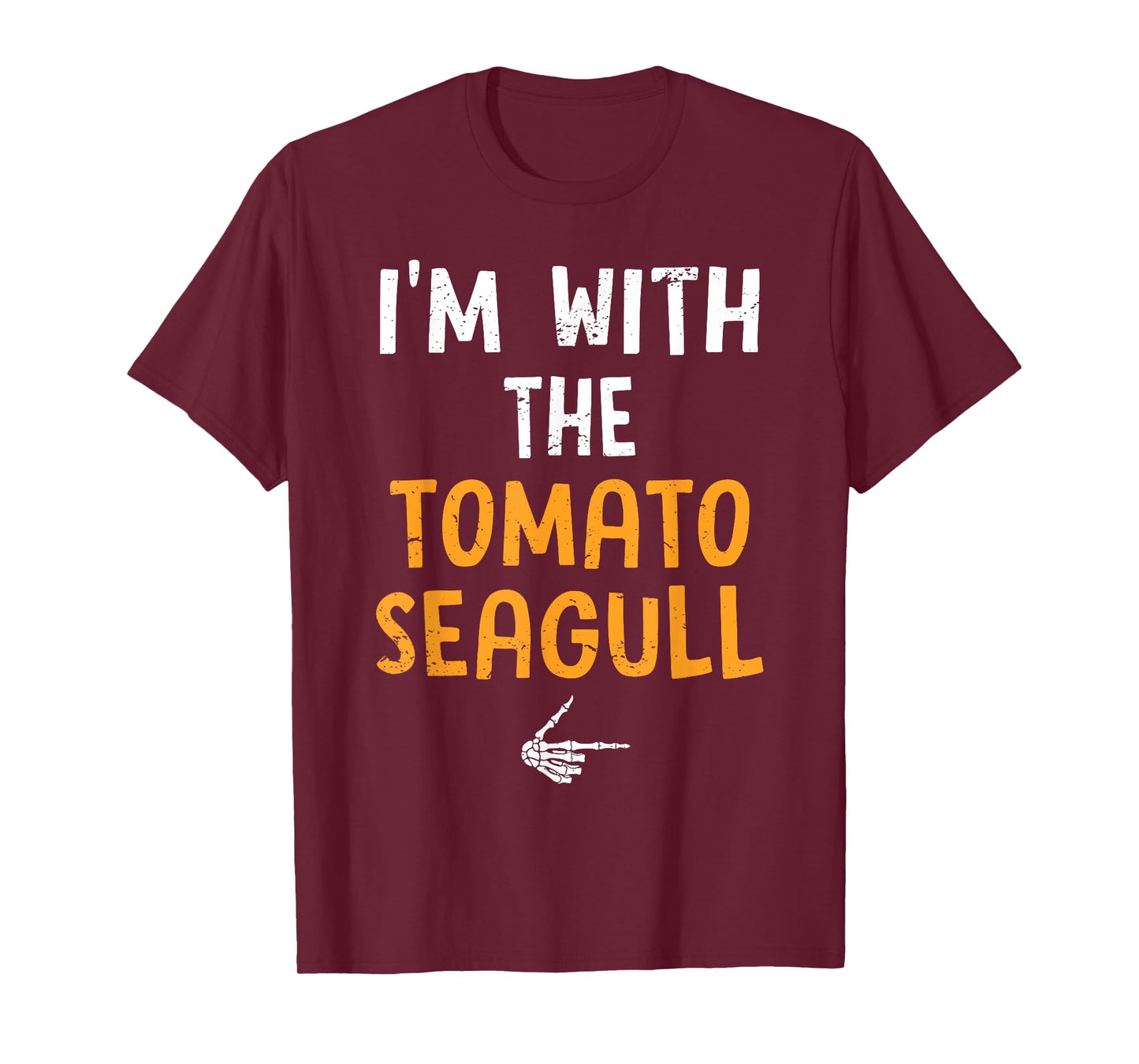 I'm with The Tomato Seagull Costume Halloween Couple T-Shirt