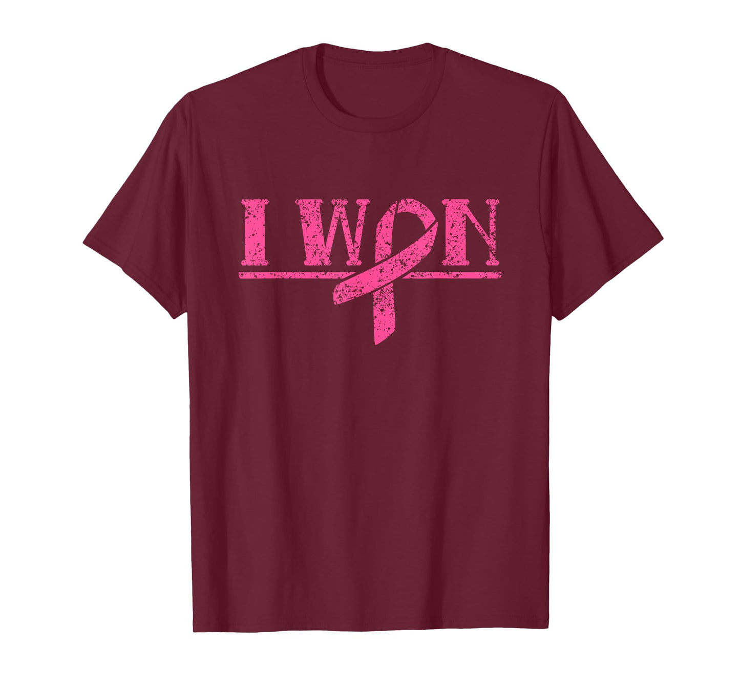 I Won Fight Awareness Pink Support Breast Cancer T-Shirt