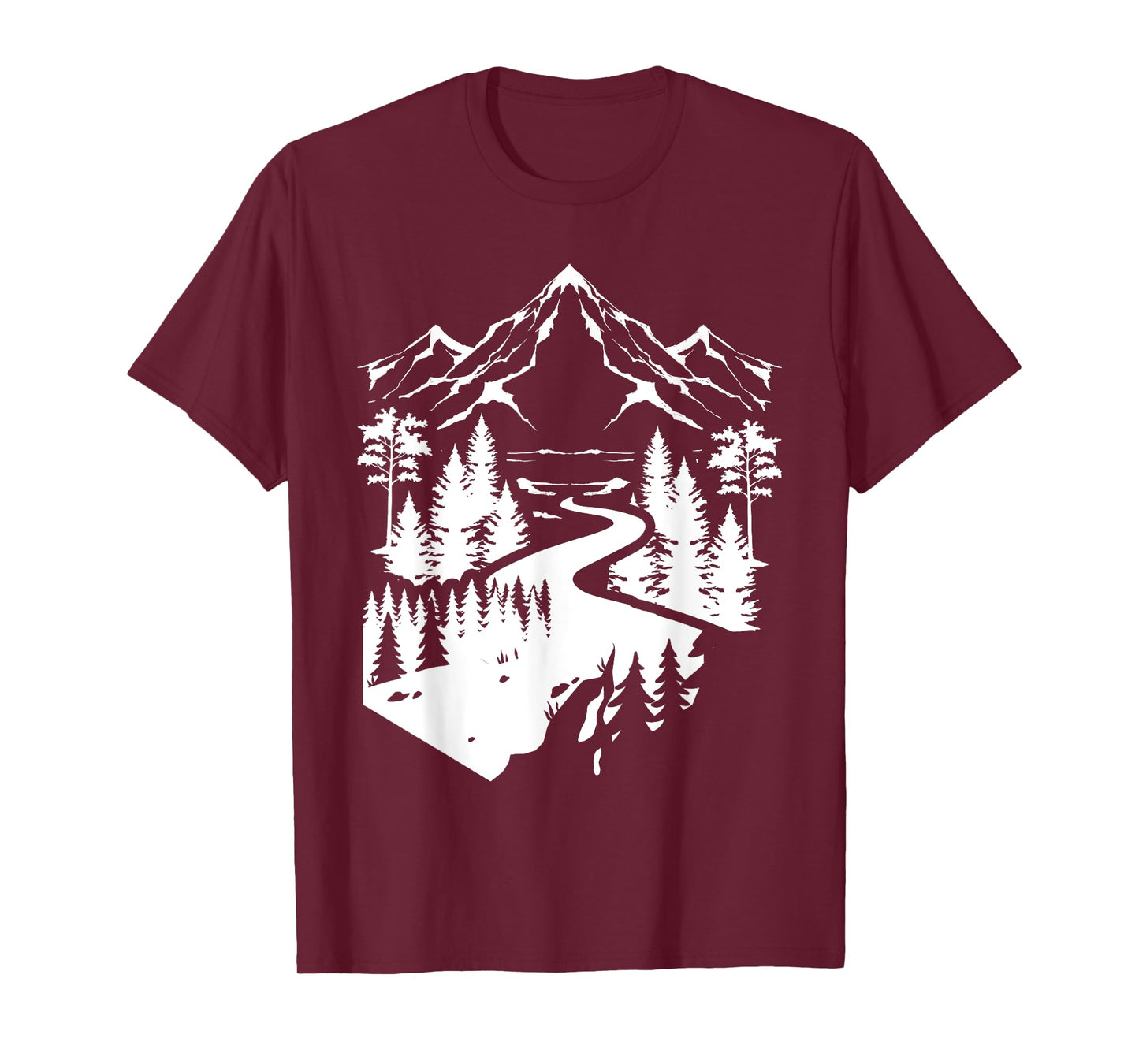 Outdoor Nature Mountains Trees Wildlife Forest Hiking T-Shirt