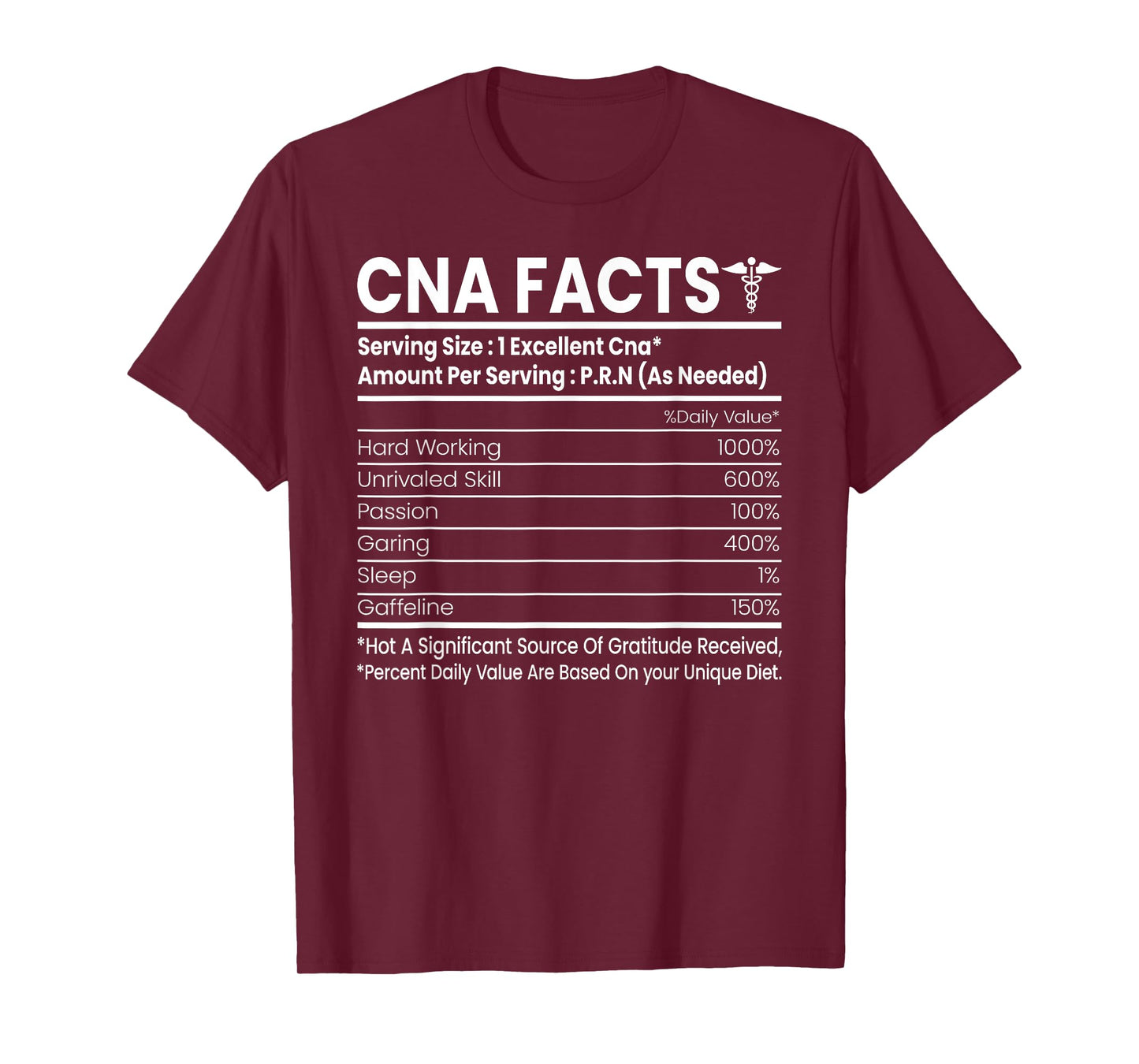 CNA Facts - Funny Certified Nurse Assistant CNA T-Shirt