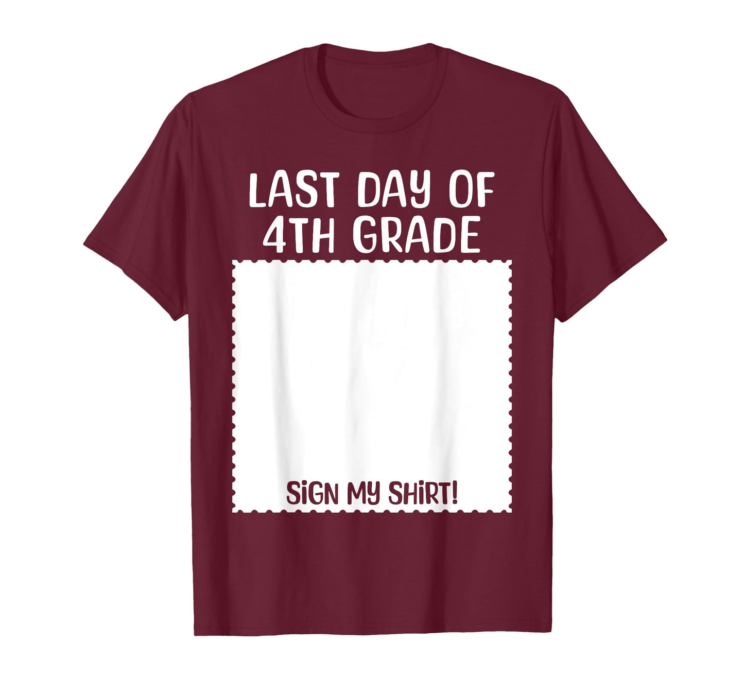 Bruh It's My Last Day of 4th Grade Funny Graduation Sign My T-Shirt