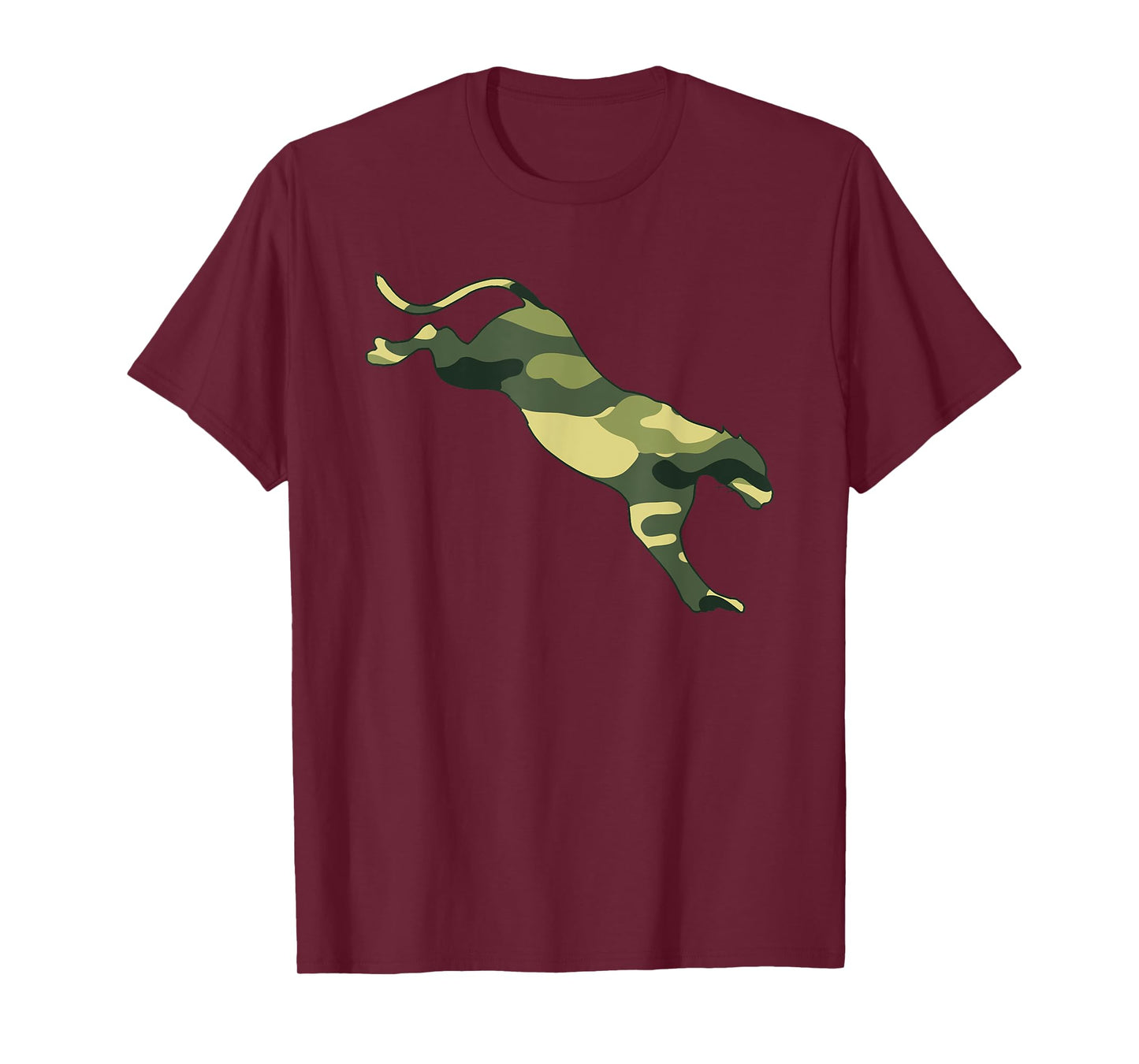 Military Cougar Camo Men Print US Puma Animal Veteran Gift T-Shirt