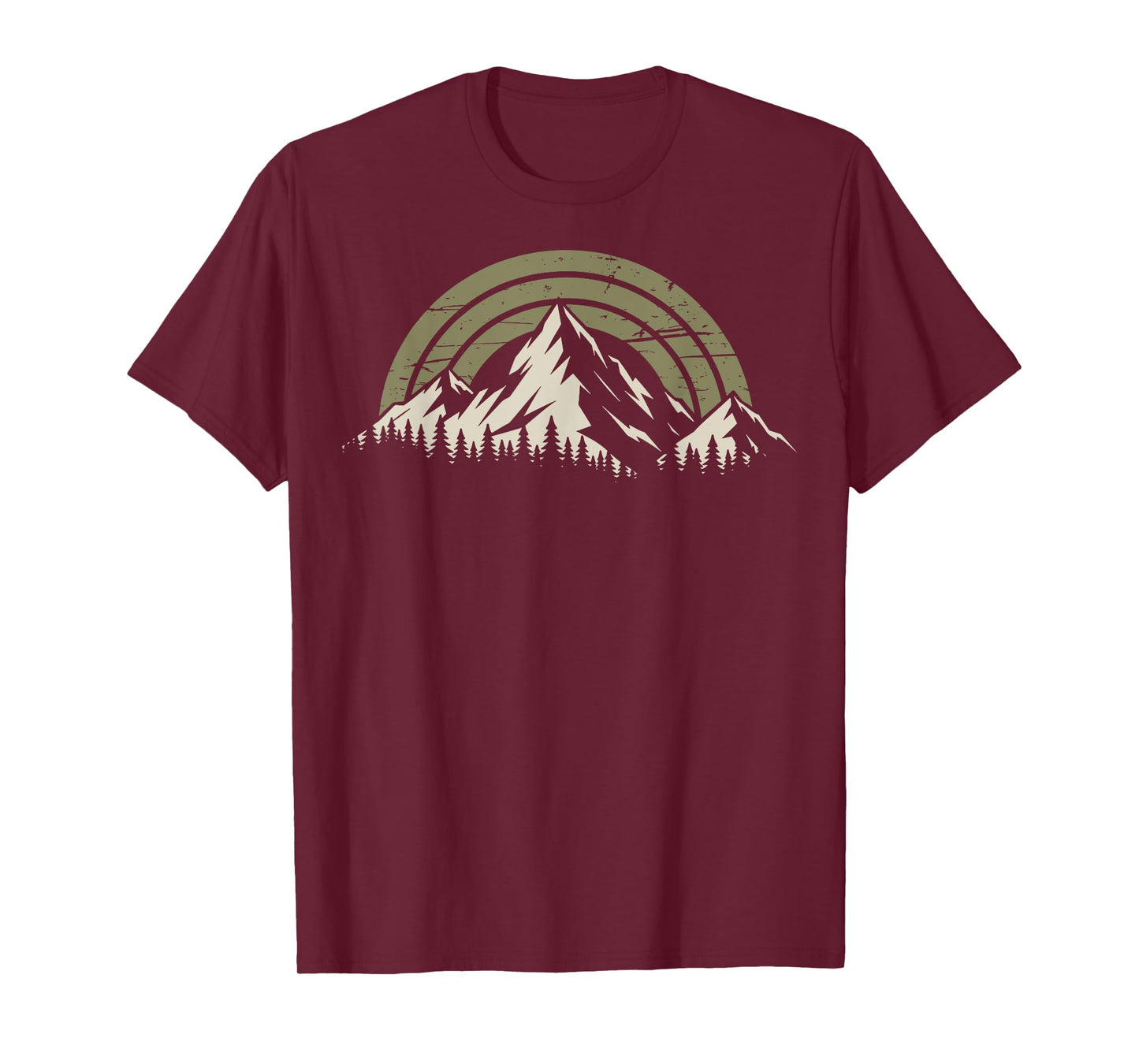 Mountain Retro Hiking Adventure Trail T-Shirt
