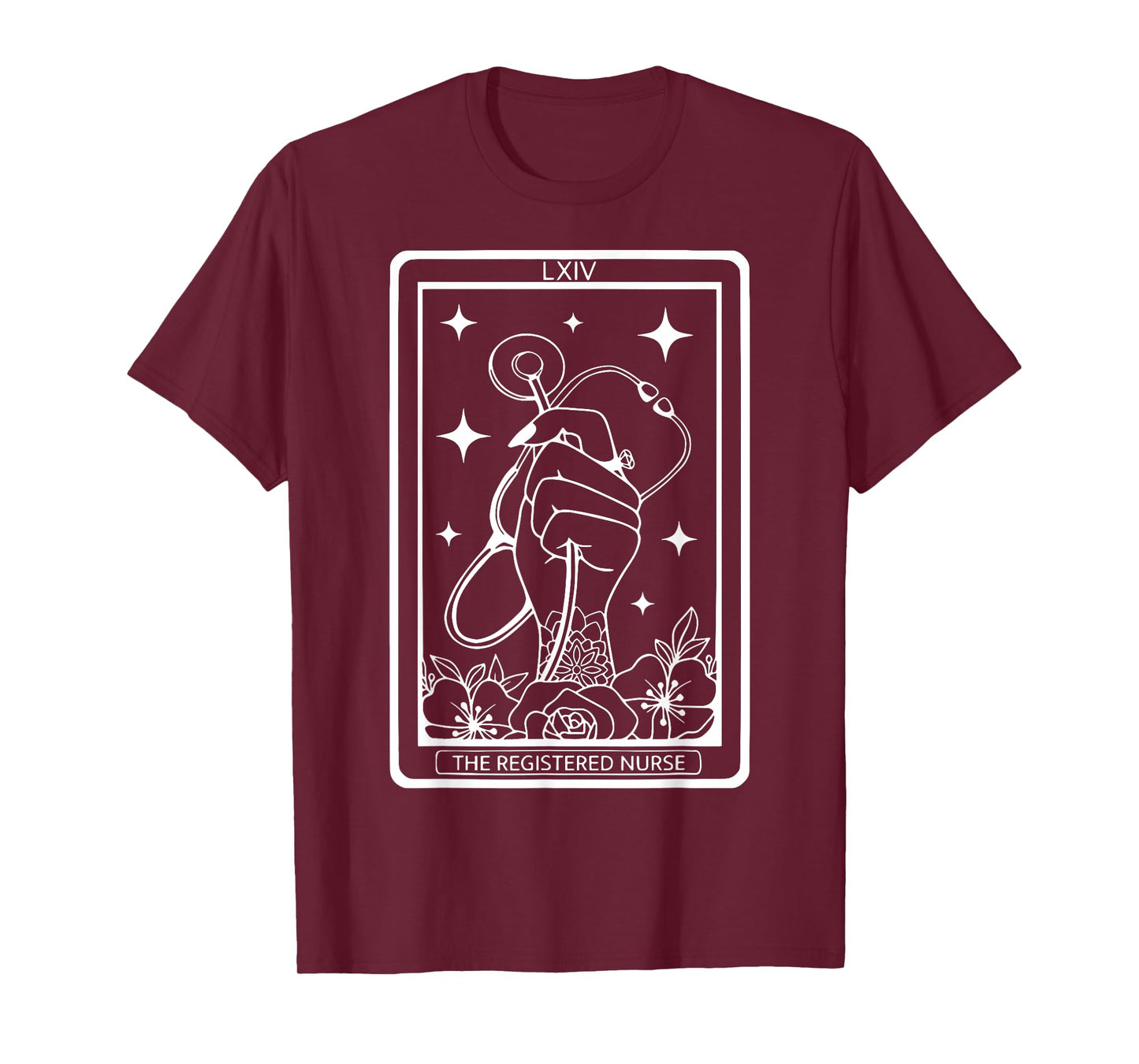 The Registered Nurse Tarot Card RN Stethoscope Witchy Nurse T-Shirt