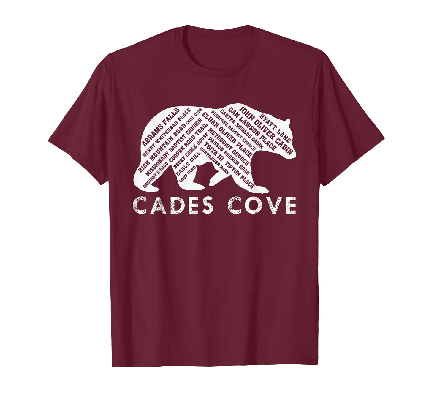 Cades Cove Place Names T-Shirt T-Shirt