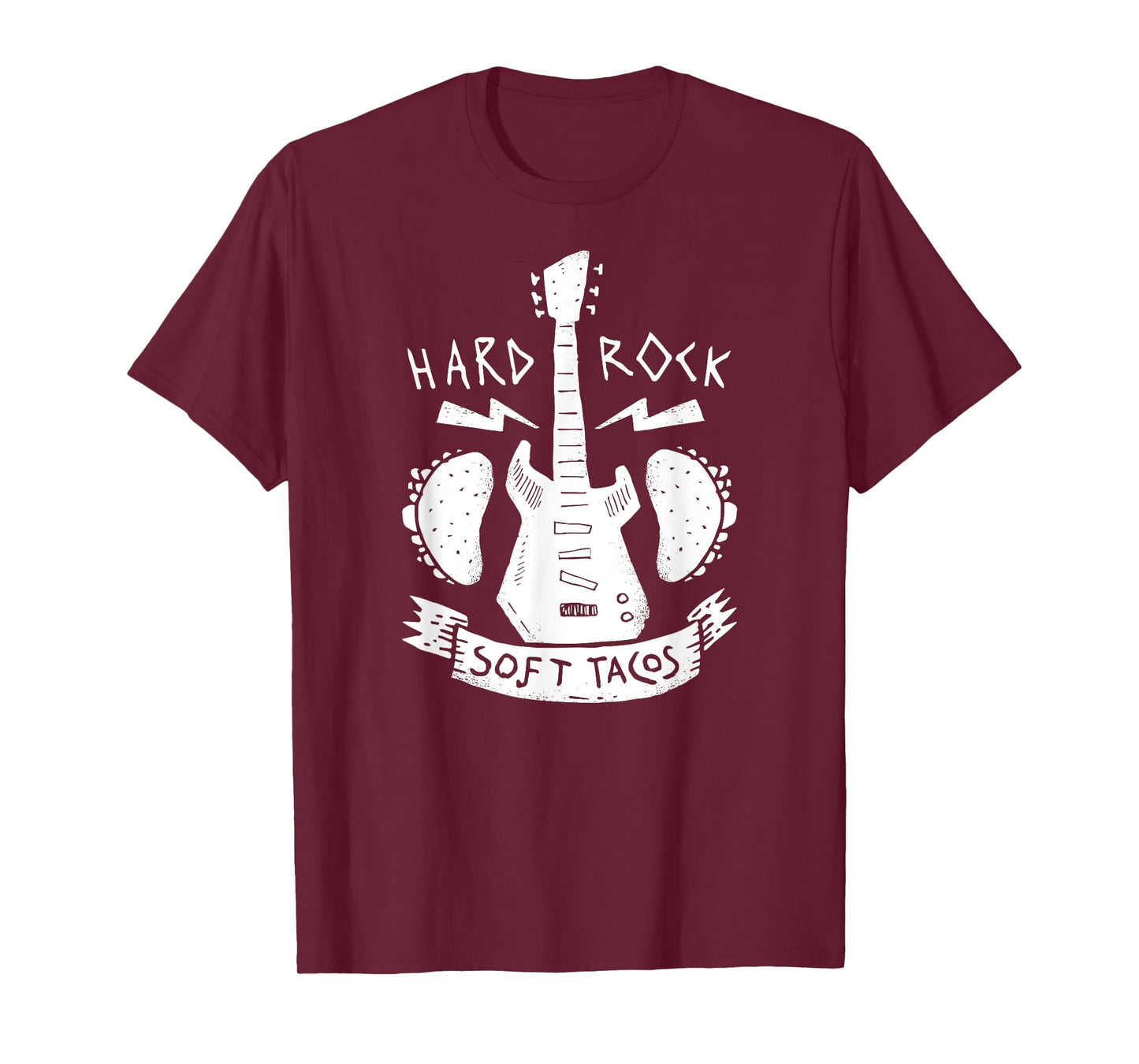 Rock & Roll Music Guitar Hard Rock Mexican Food Soft Tacos T-Shirt