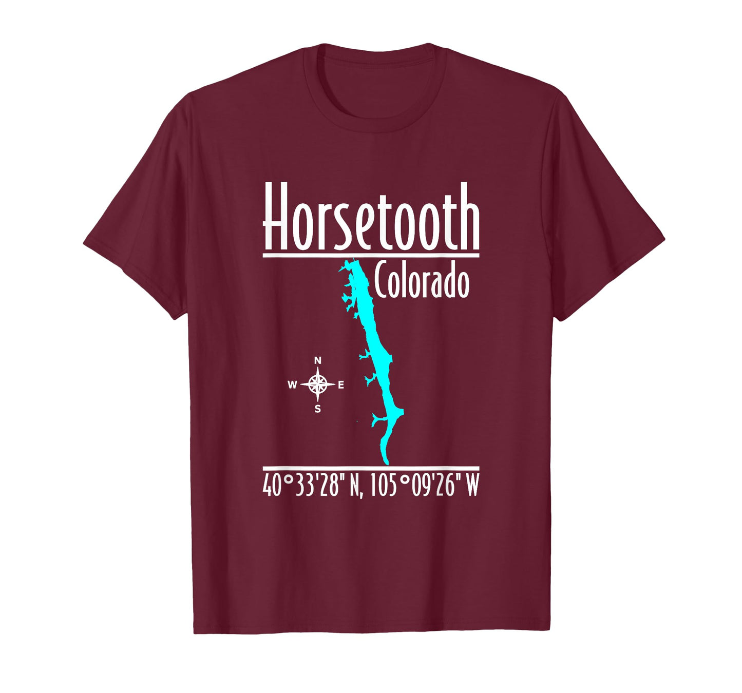 Modern Horsetooth Reservoir - Colorado T-Shirt