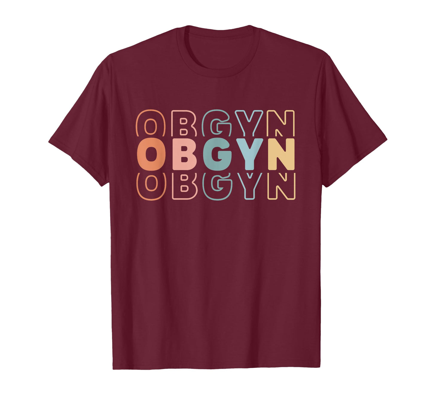 OBGYN Nurse OB/GYN Squad Antepartum Labor Delivery Groovy T-Shirt