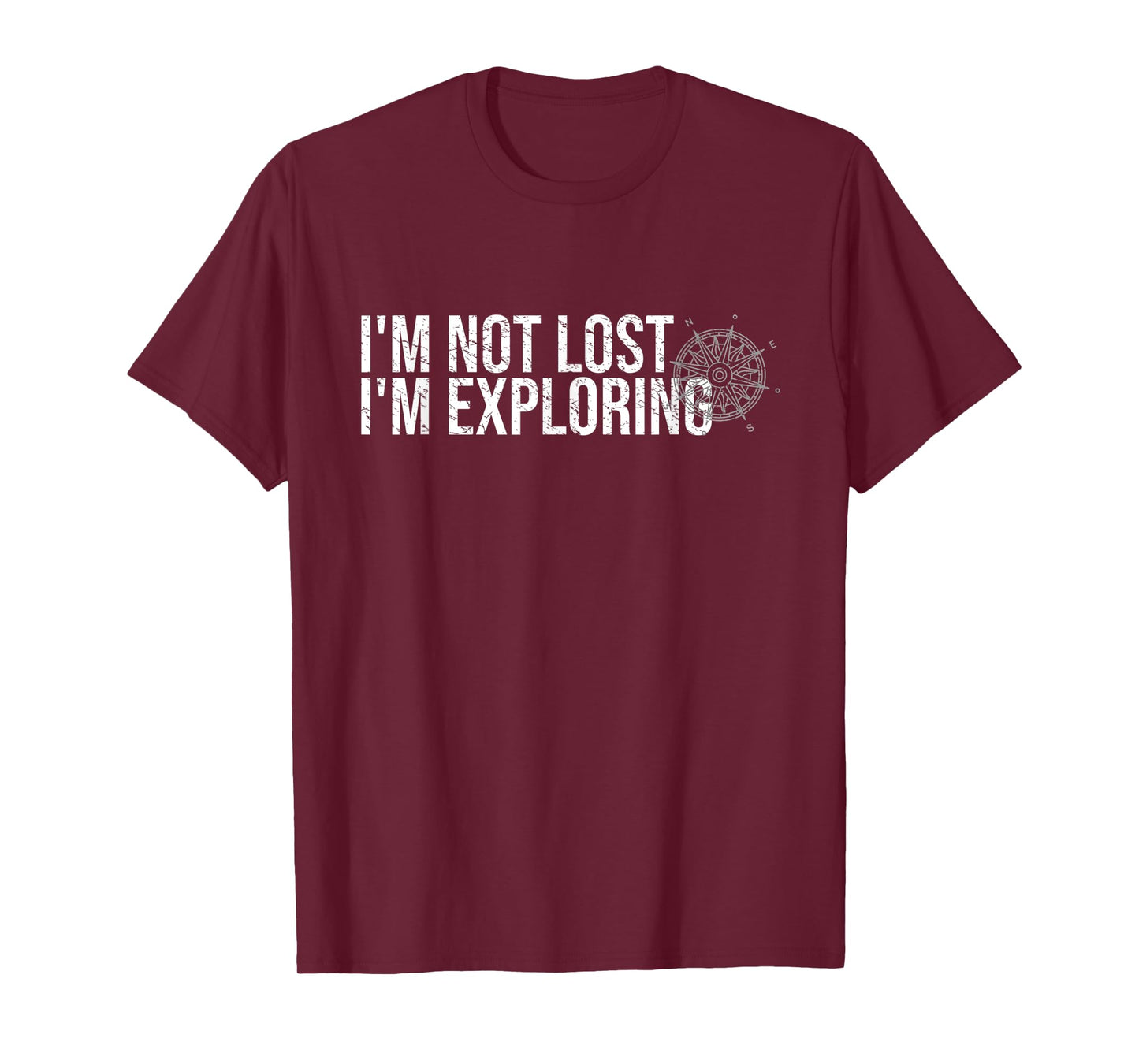 I'm Not Lost I'm Exploring Hiking Shirt Hiker Backpacking T-Shirt