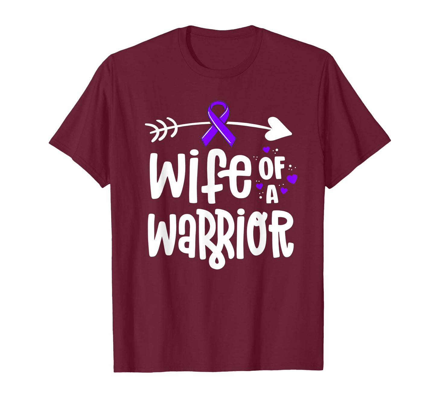 Wife Of A Warrior Hodgkins Lymphoma Cancer Awareness T-Shirt