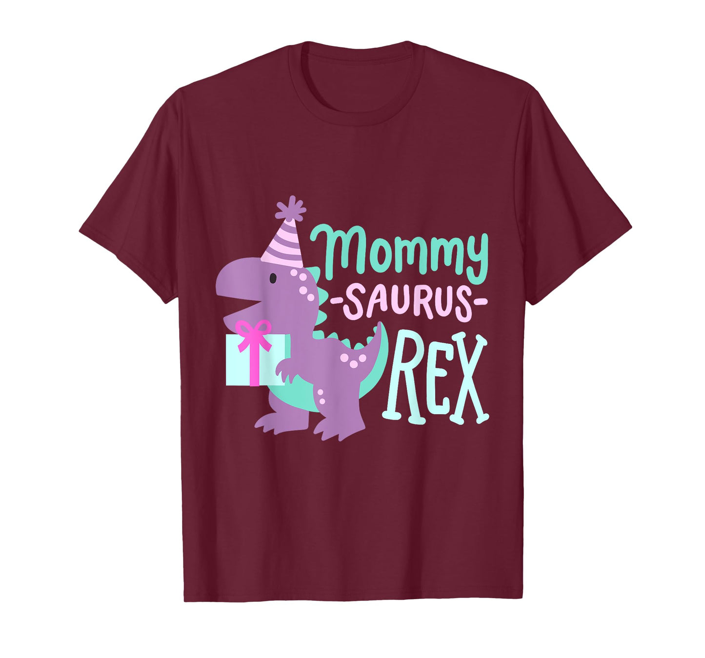 Dinosaur Birthday Mommy Saurus T Rex Family Matching Party T-Shirt