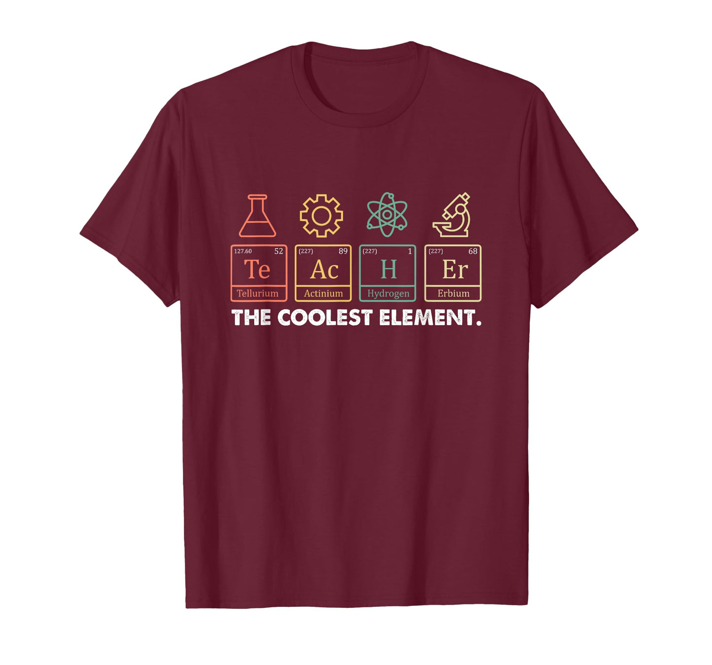 Vintage The Coolest Element Periodic Table Chemist Teacher T-Shirt