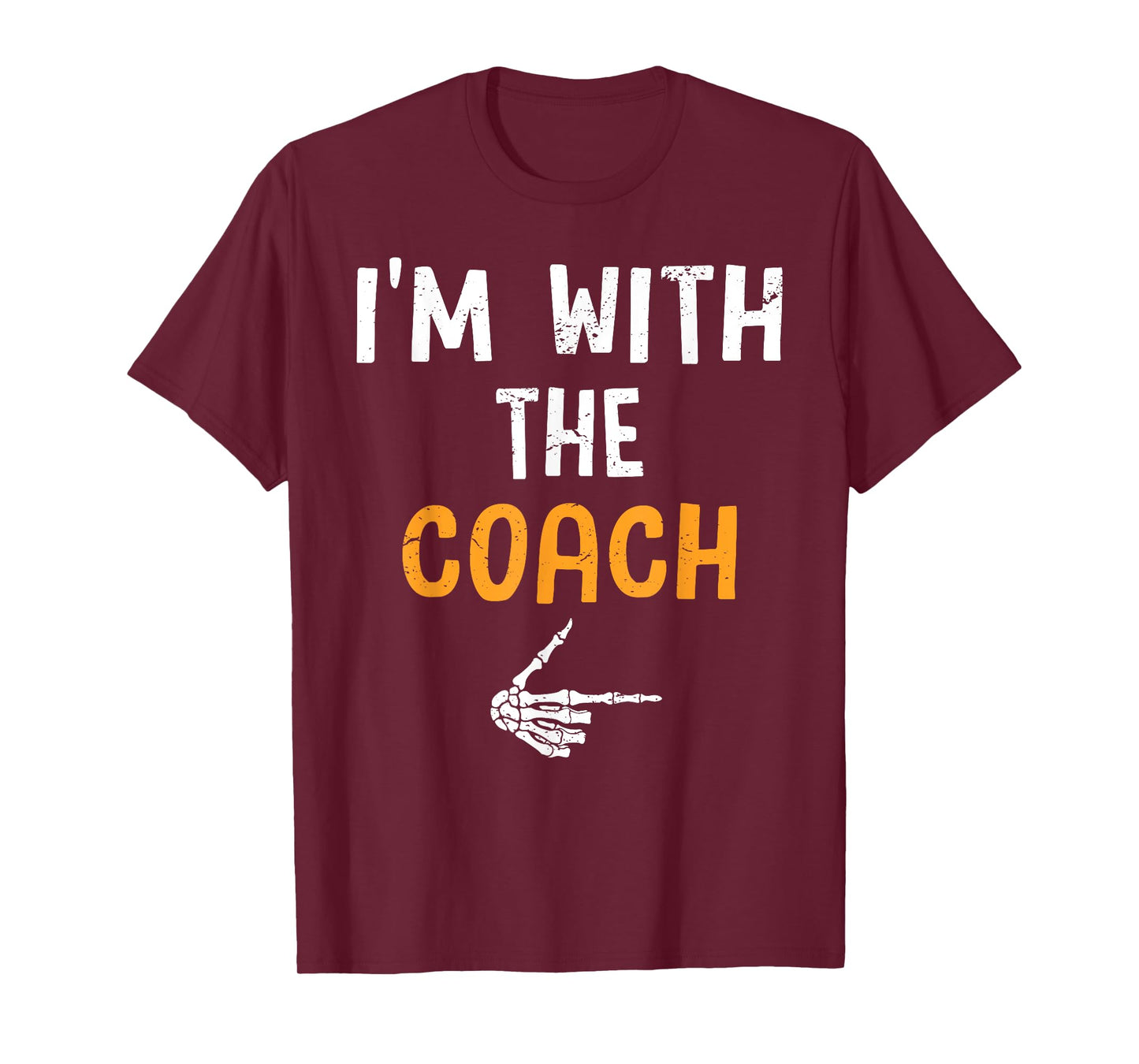 I'm with The Coach Costume Halloween Matching Couple T-Shirt