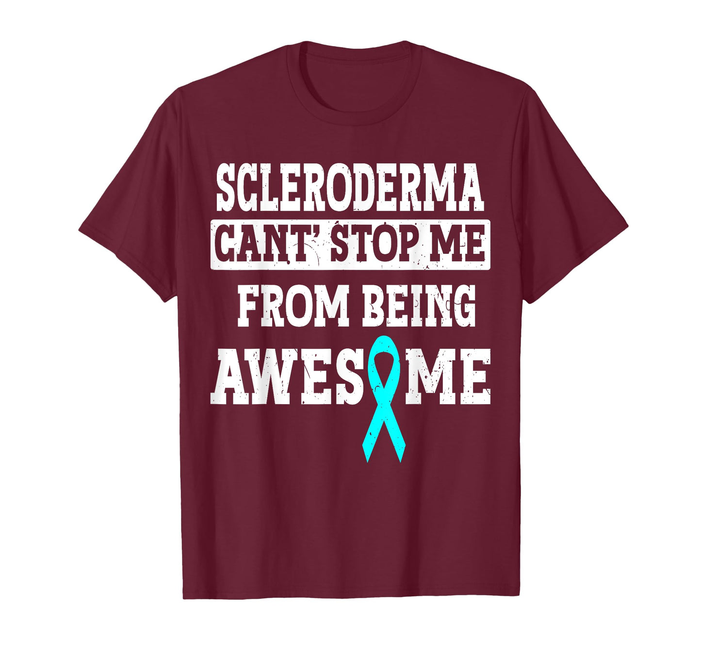 Scleroderma Awareness Systemic Sclerosis Warrior Teal Ribbon T-Shirt