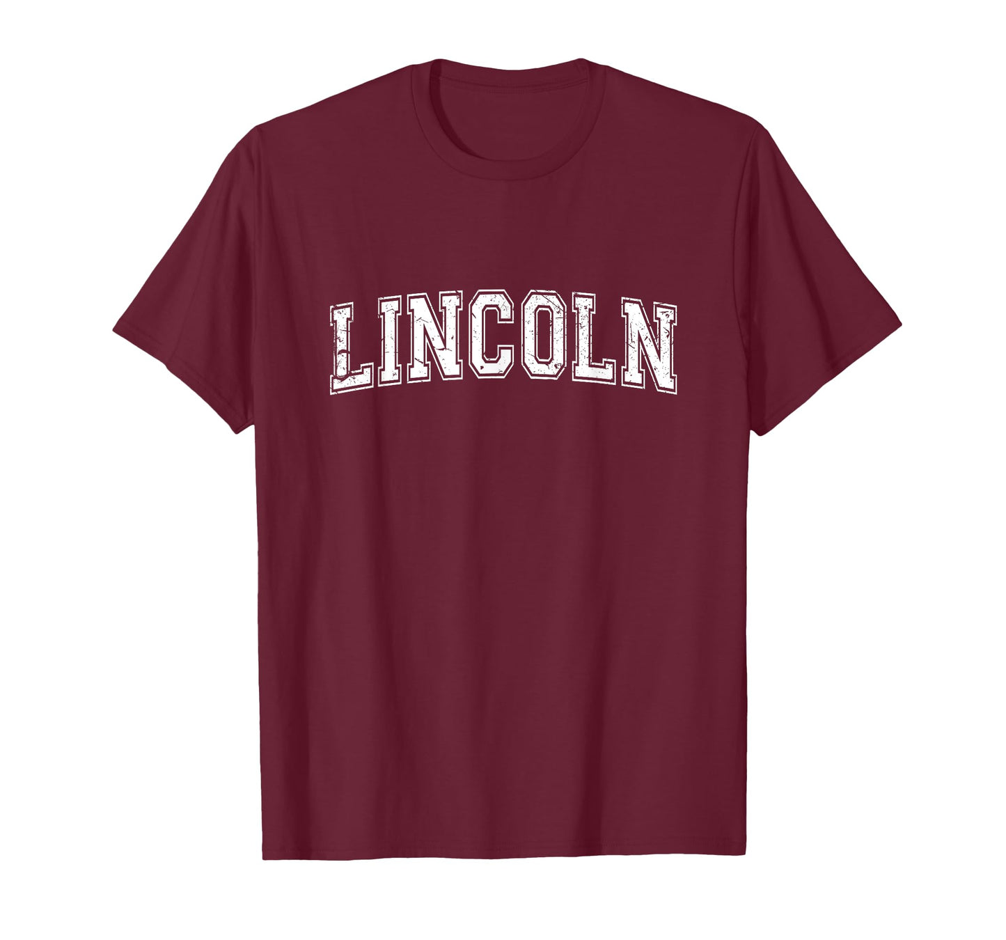 Plain Style Personalised Name Classic Lincoln T-Shirt