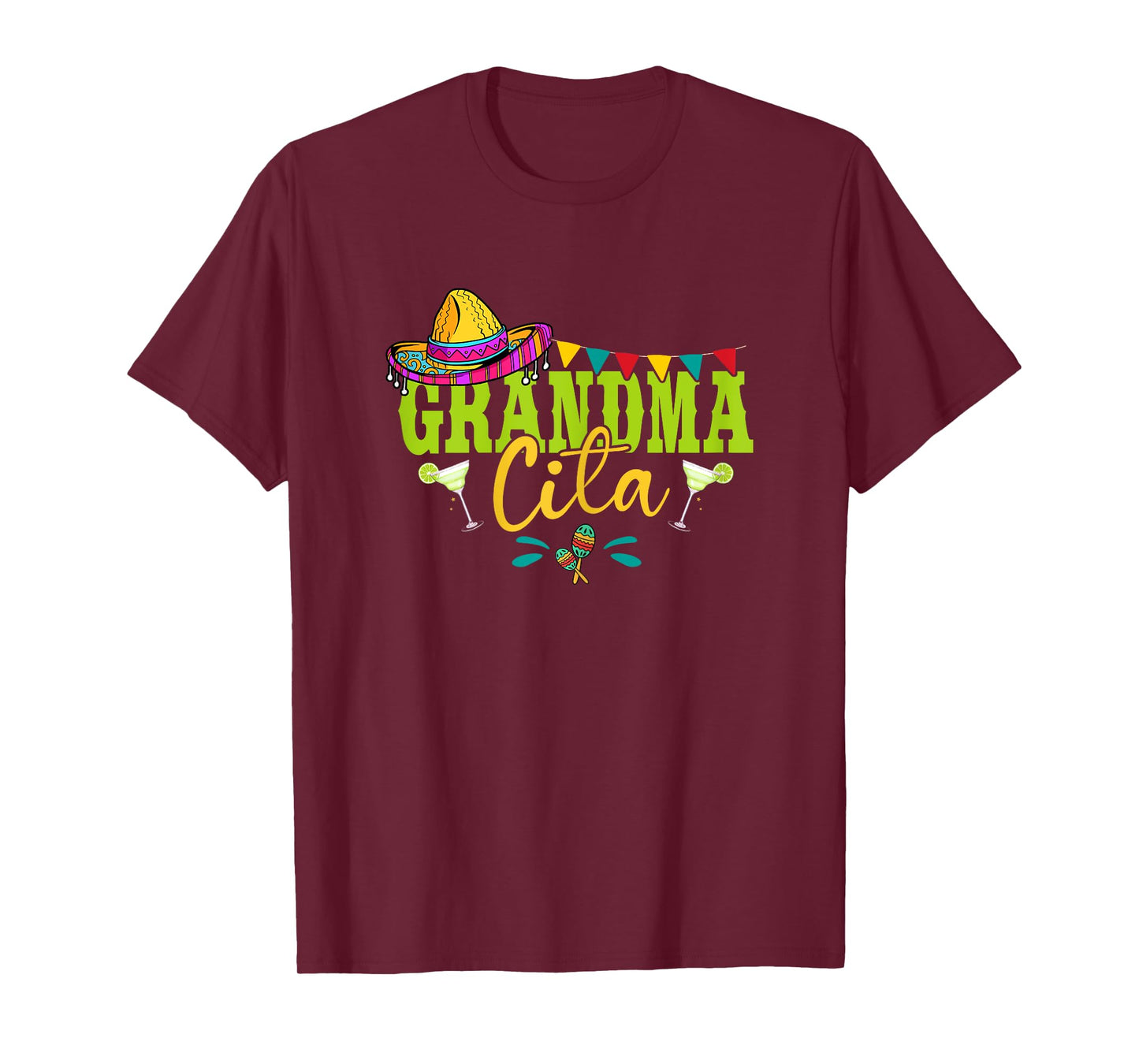 Grandmacita Grandma Mexican Sombrero Margarita Cinco De Mayo T-Shirt