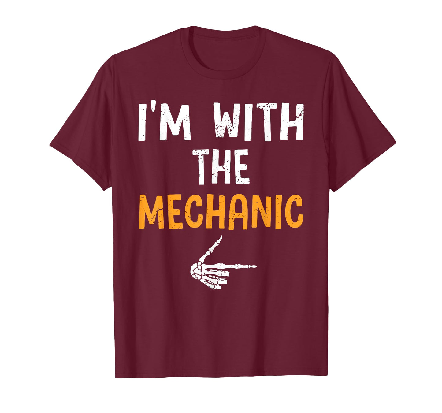 I'm with The Mechanic Costume Halloween Matching Couple T-Shirt