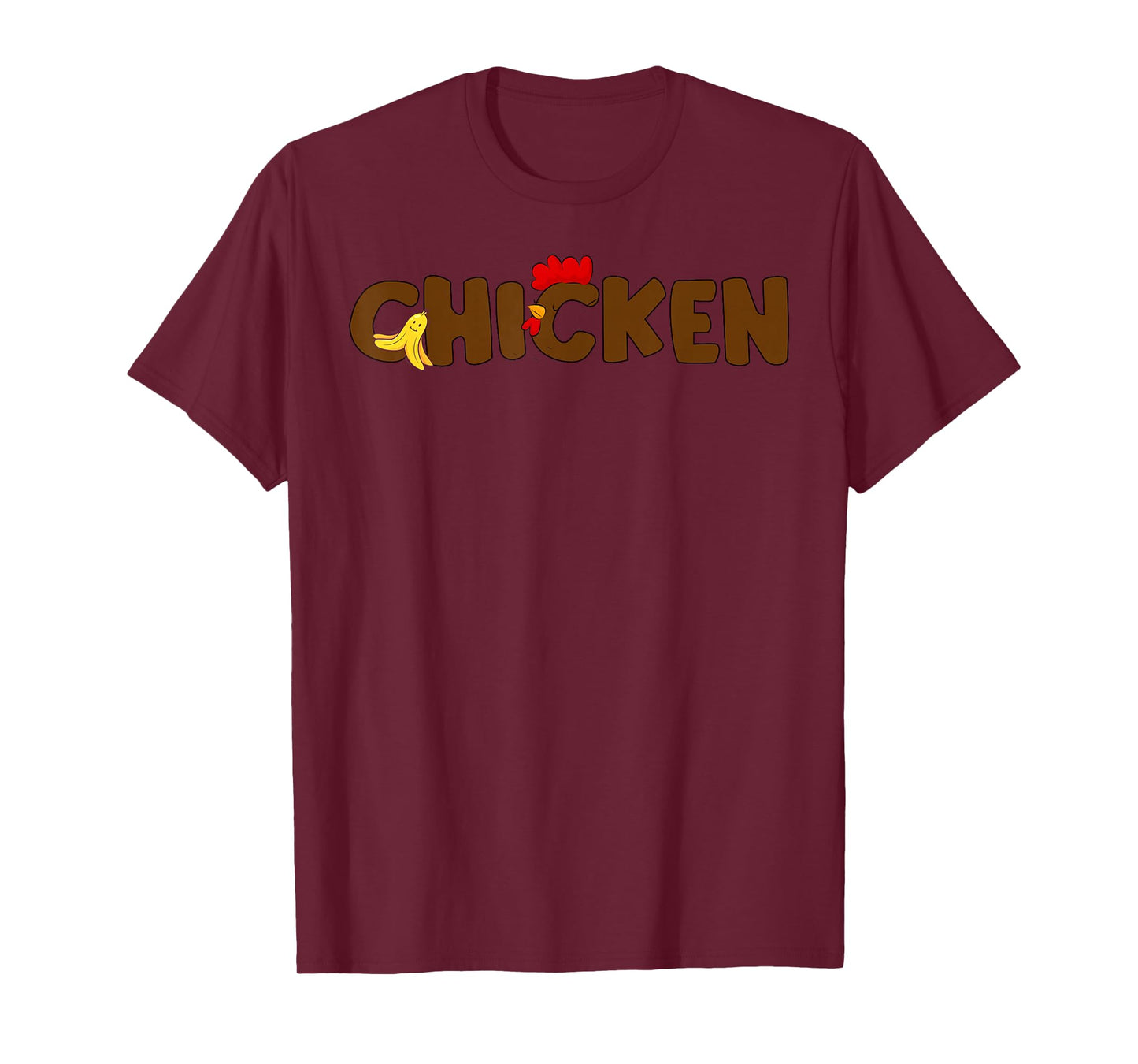 Funny Chicken & Banana Halloween Couples Family Costume 2025 T-Shirt