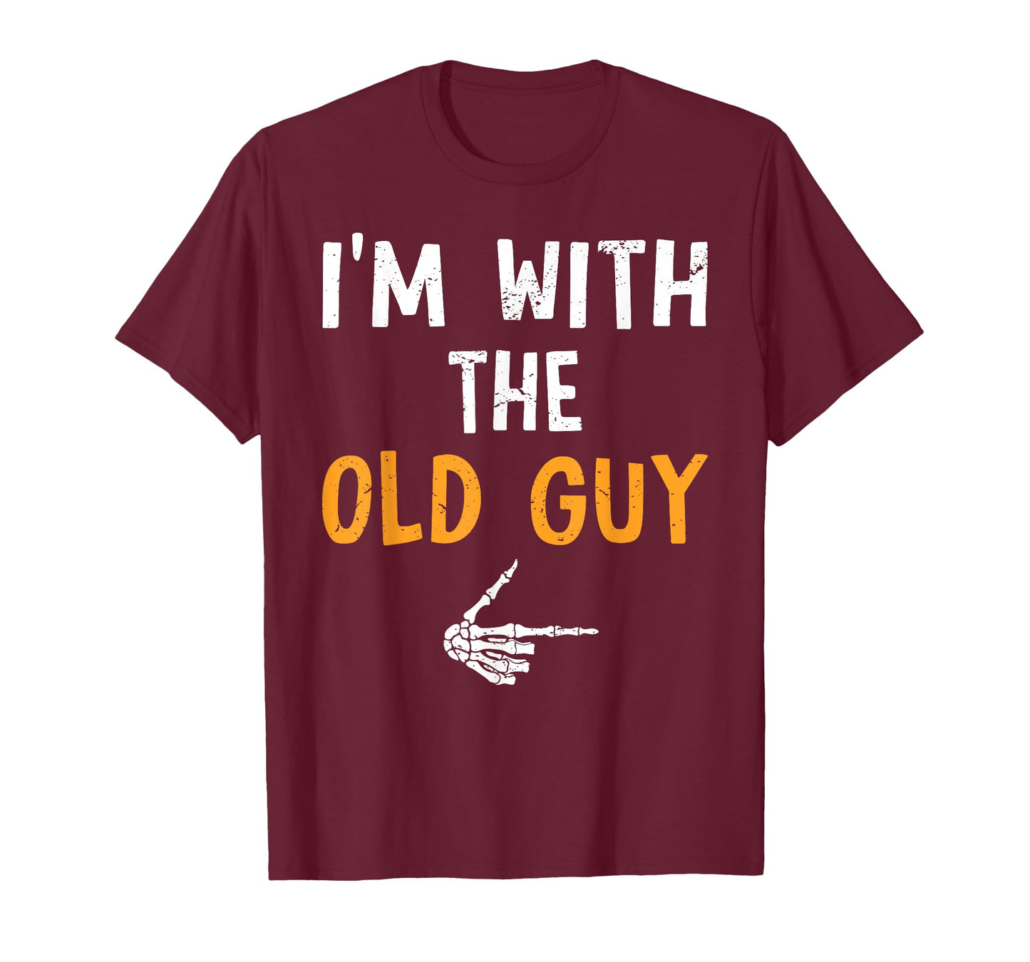 I'm with The Old Guy Costume Halloween Matching Couple T-Shirt