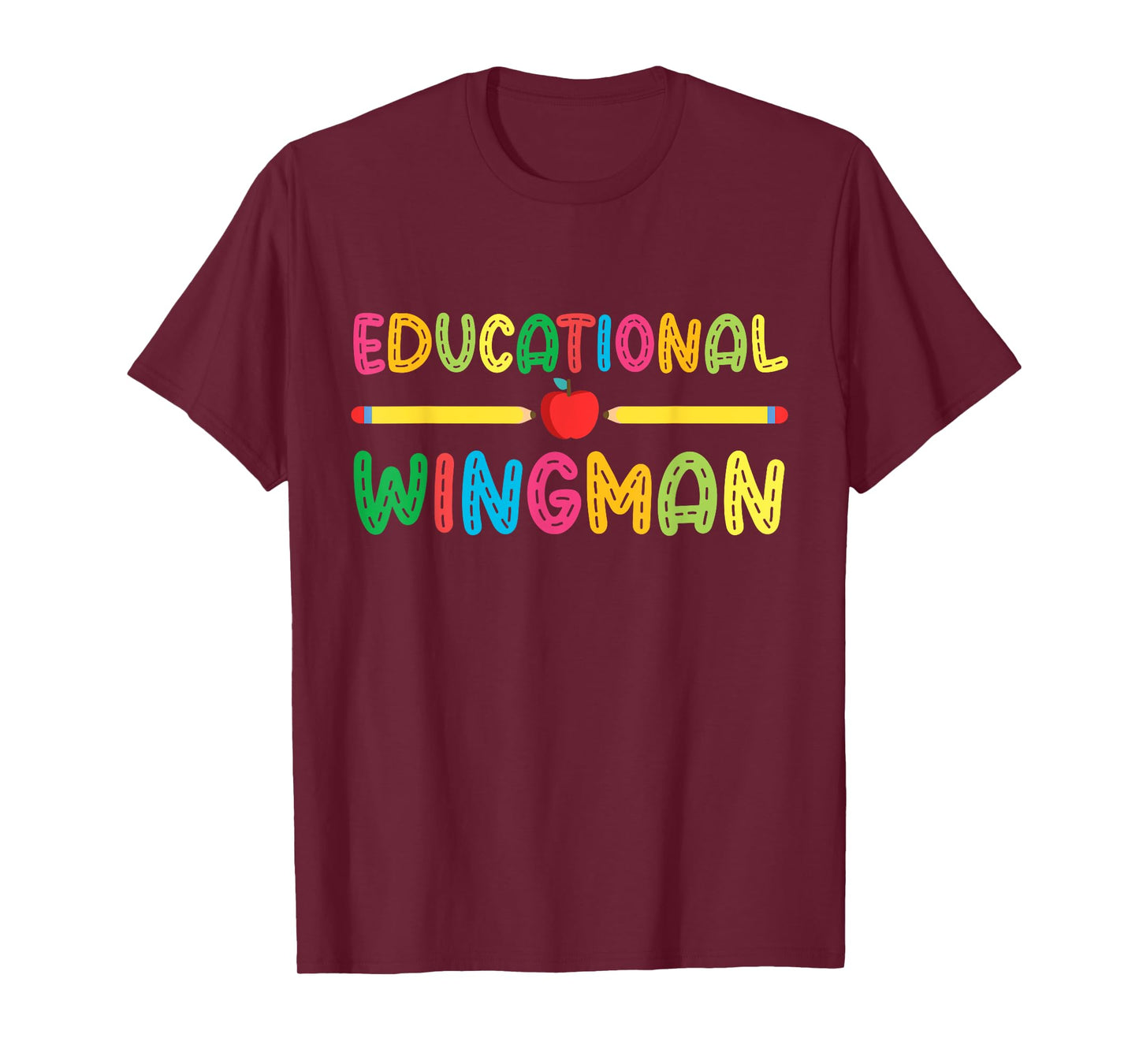 Educational Wingman Teacher Assisting Teaching Assistant T-Shirt