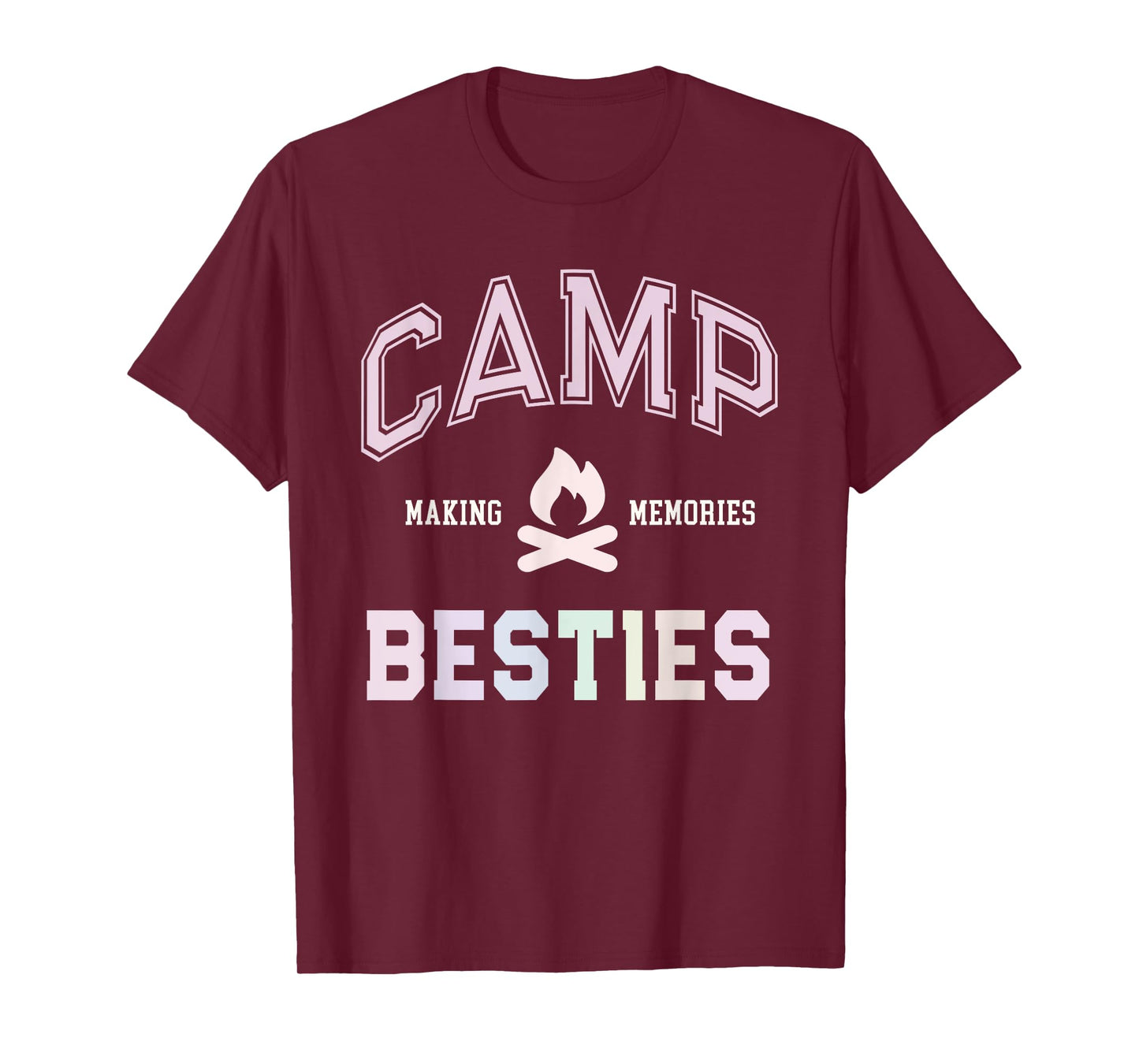 Summer CAMP BESTIES Cousin Campfire Sisters Family Trip Men Women Girls Kids T-Shirt