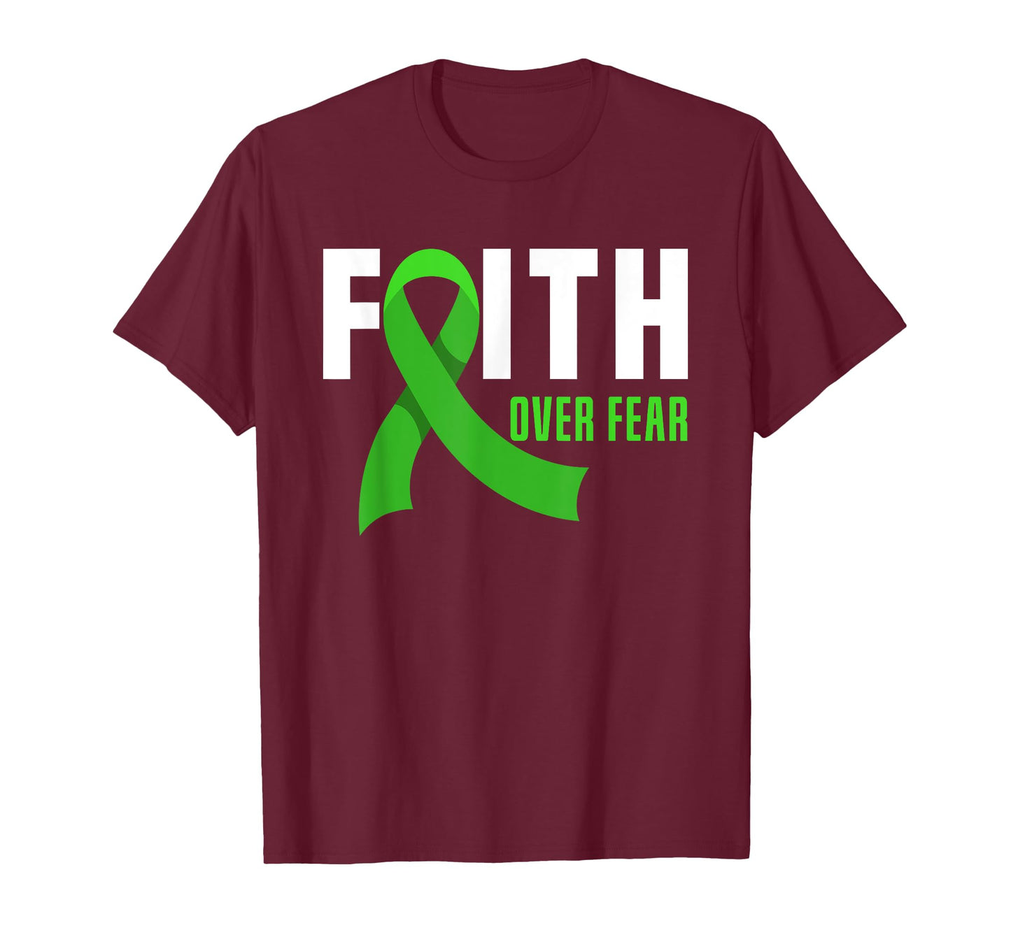 Faith God Fear Traumatic Brain Injury Awareness TBI Warrior T-Shirt