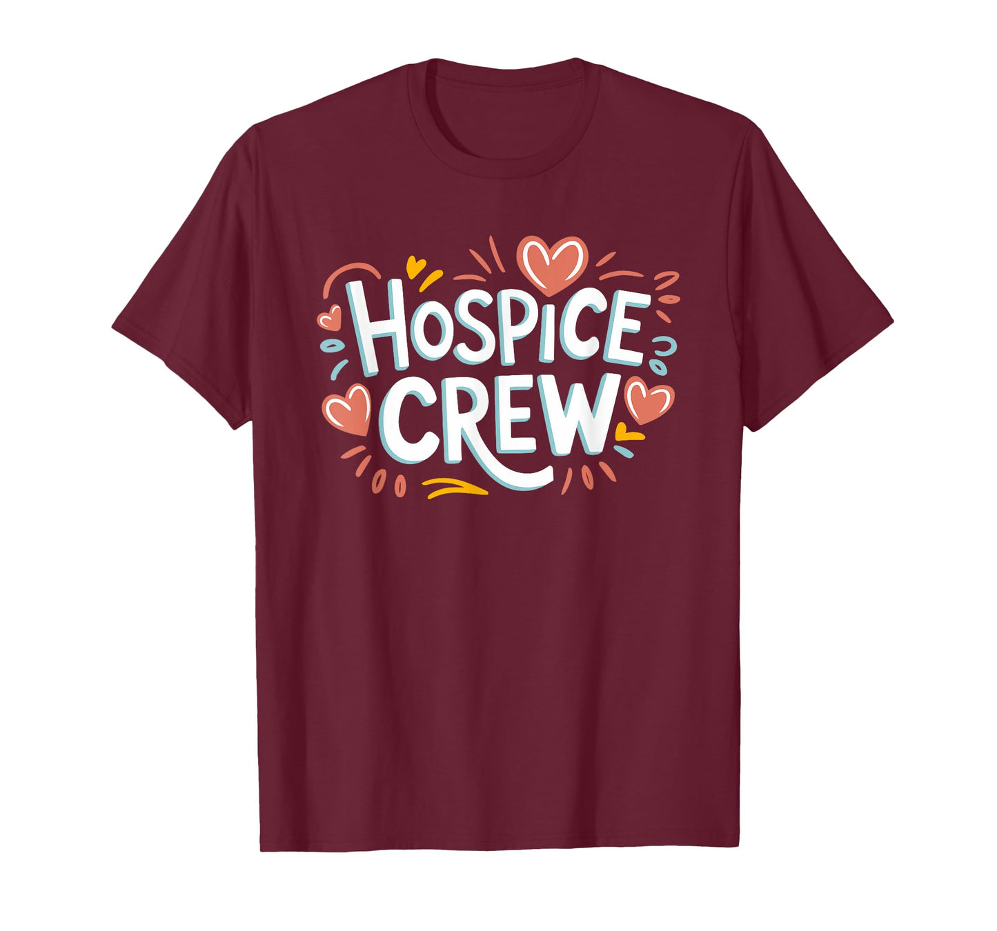 HN Nursing Accessories Hospice Nurse Squad Hospice Crew Nurse Shirt, Black, Small, Unisex-Adults, Short Sleeve, T-Shirt