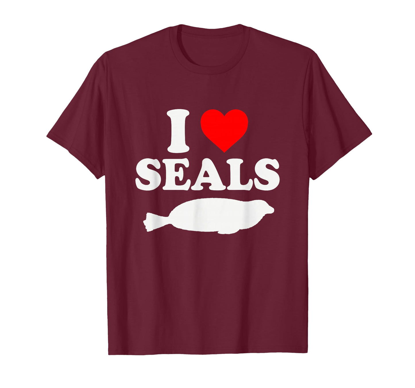 I Heart Seals Fun Design for Kids and Seal Lovers T-Shirt