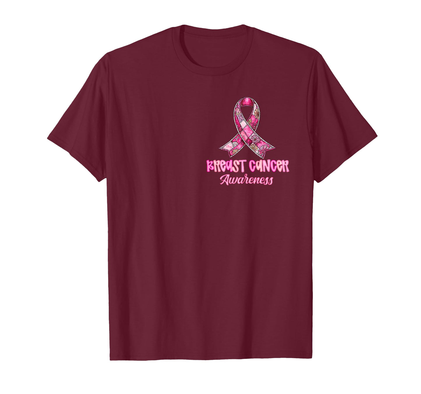(2-Sided) I Wear Pink for My Aunt Preppy Breast Cancer Women T-Shirt