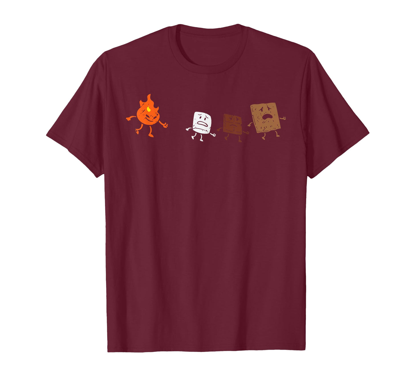 Camping Smores Running Fire Funny Group Hug Men Women Kids T-Shirt