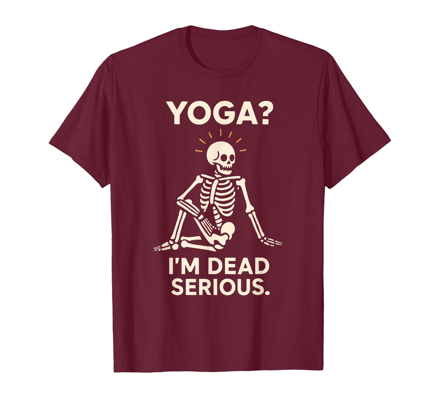 Skeleton Yoga Meditating Skeleton Goth Yoga Humor Spooky T-Shirt