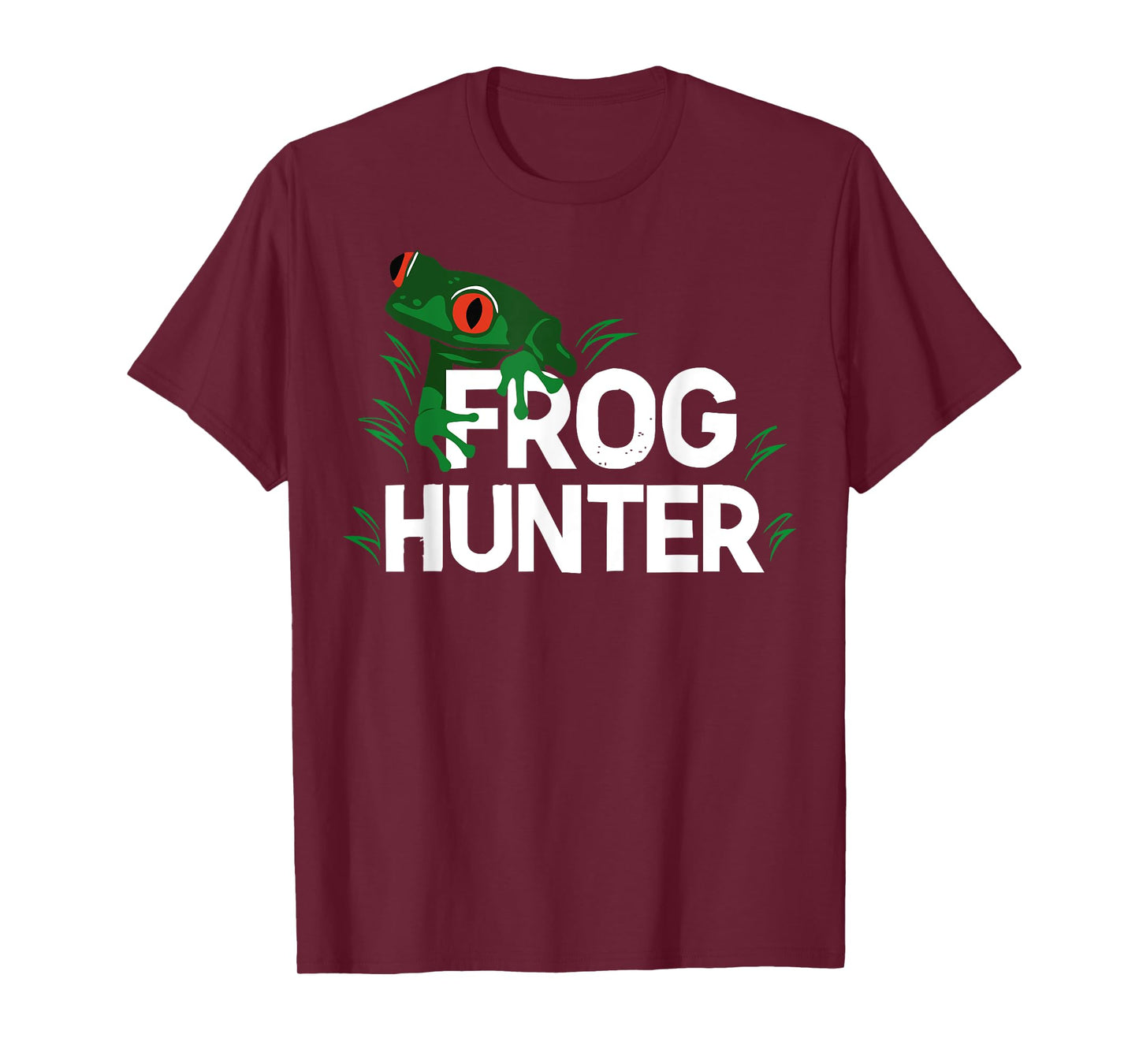 Special Gifts For Frog Lover & Frog Catcher Kids Unisex Black Frog Hunter T-Shirt