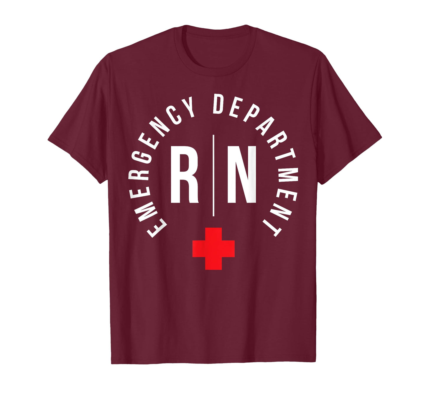 ER Nursing For Proud Emergency Nurse Unisex-Adults Black Short Sleeve Classic Fit T-Shirt