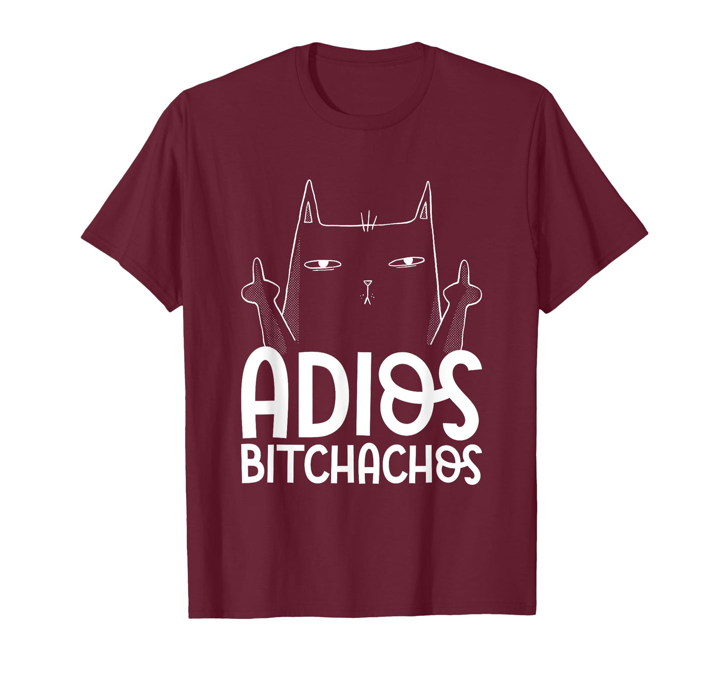 Adios Bitchachos Cat Middle Finger - Cinco De Mayo T-Shirt for Men Women